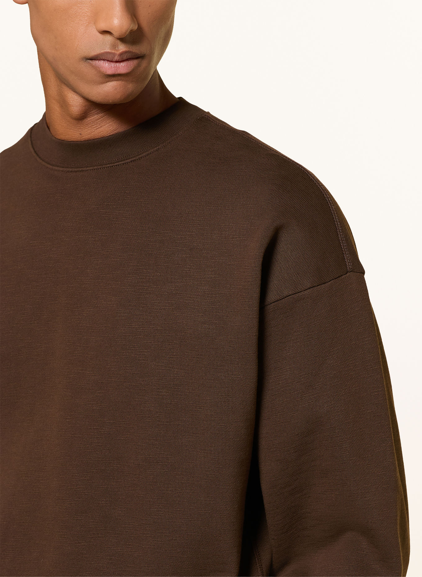 NAPAPIJRI Sweatshirt B-TRAHUS C: MARRON FONCÉ / ORANJE / GROEN