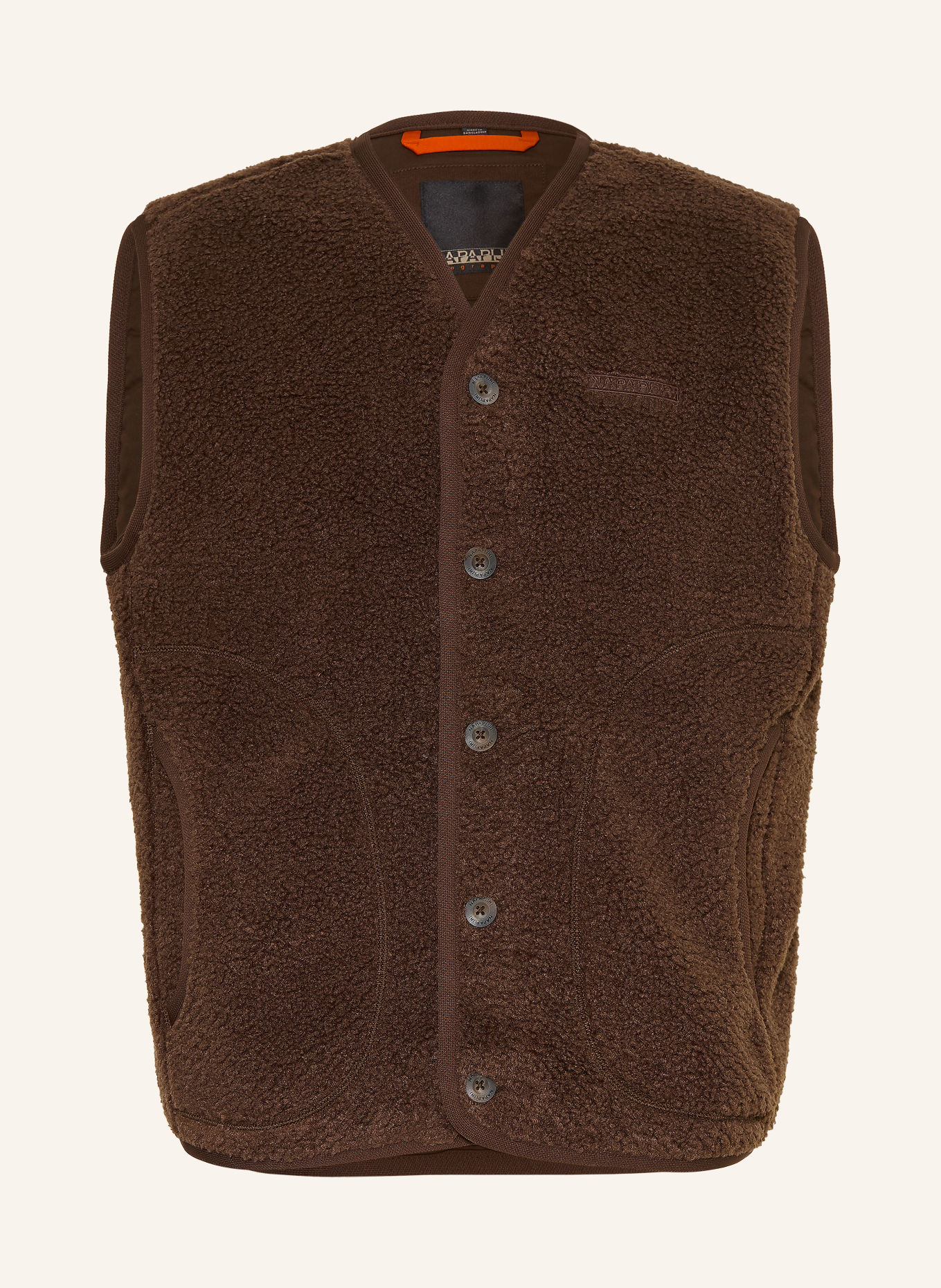 NAPAPIJRI Bodywarmer van imitatiebont T-ROLDAL: BRUIN