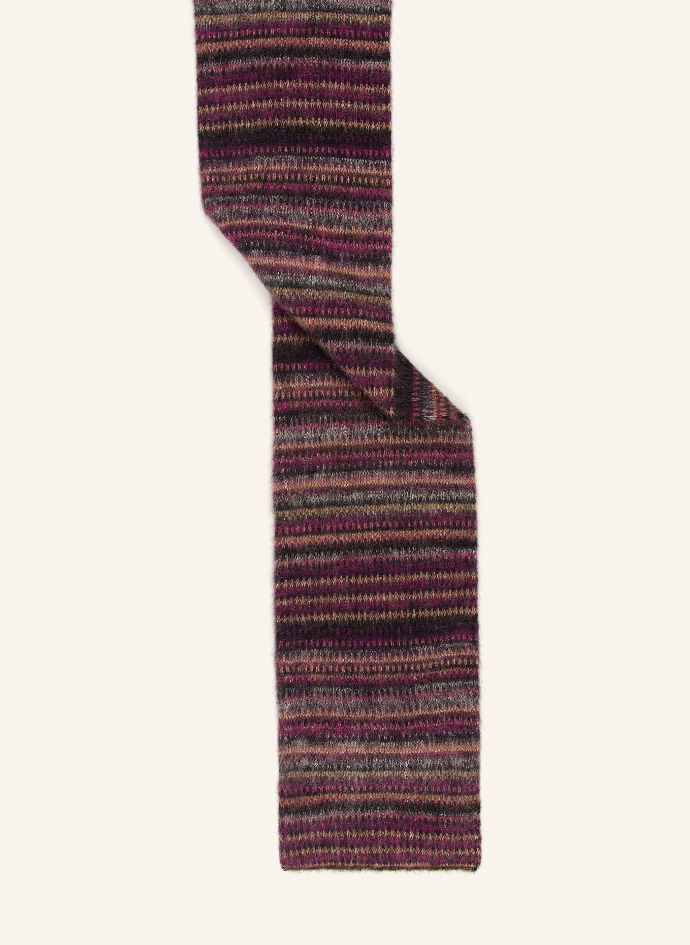 MARANT ÉTOILE MOUNA Scarf with Mohair: FUCHSIA / BEIGE / BLACK