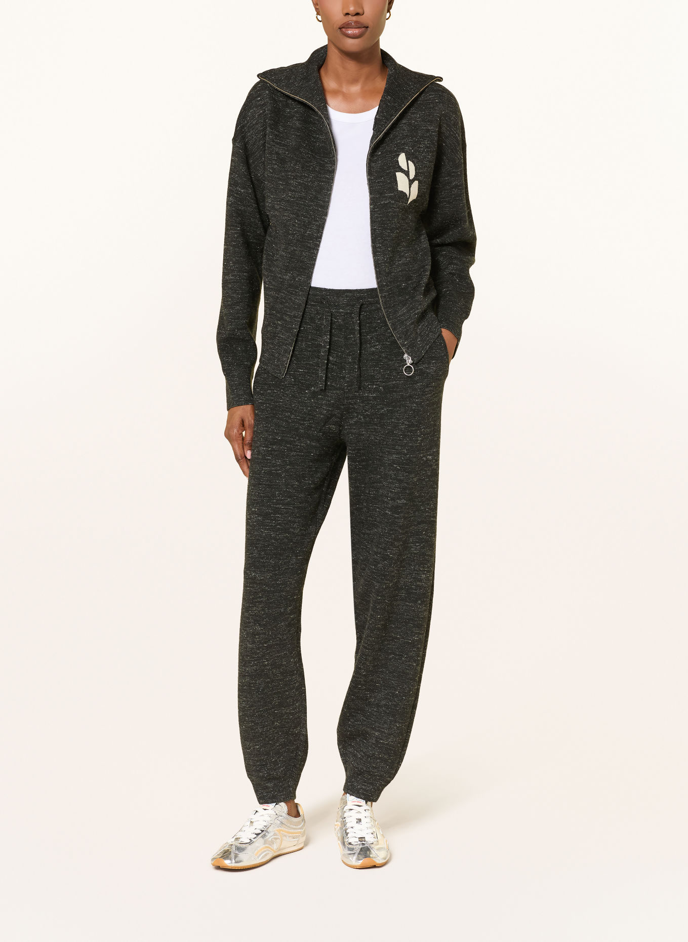 MARANT ÉTOILE Strickhose KIRA im Jogging-Stil: SCHWARZ