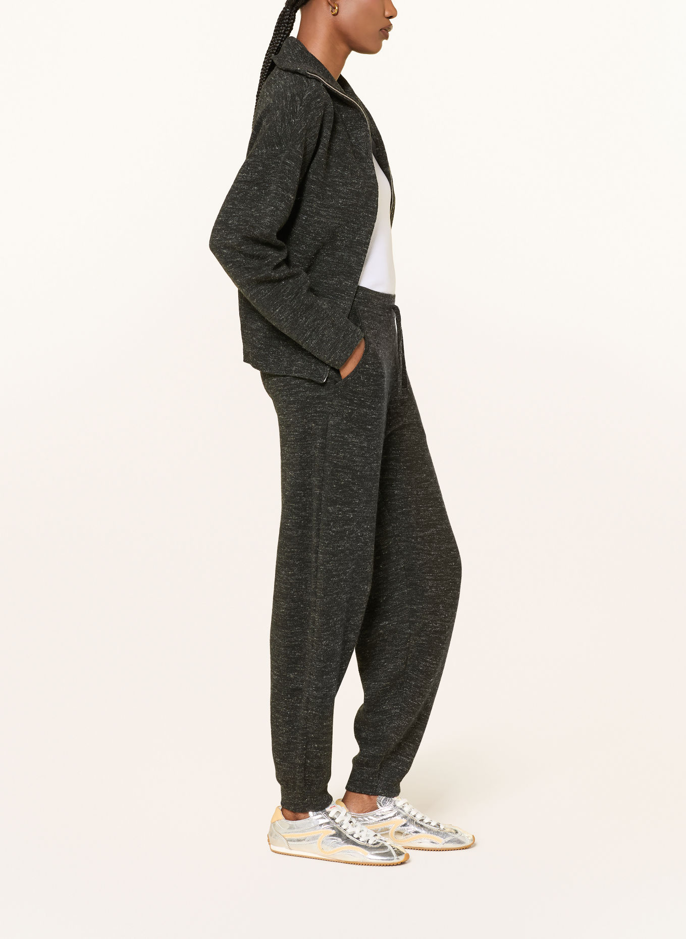 MARANT ÉTOILE Strickhose KIRA im Jogging-Stil: SCHWARZ