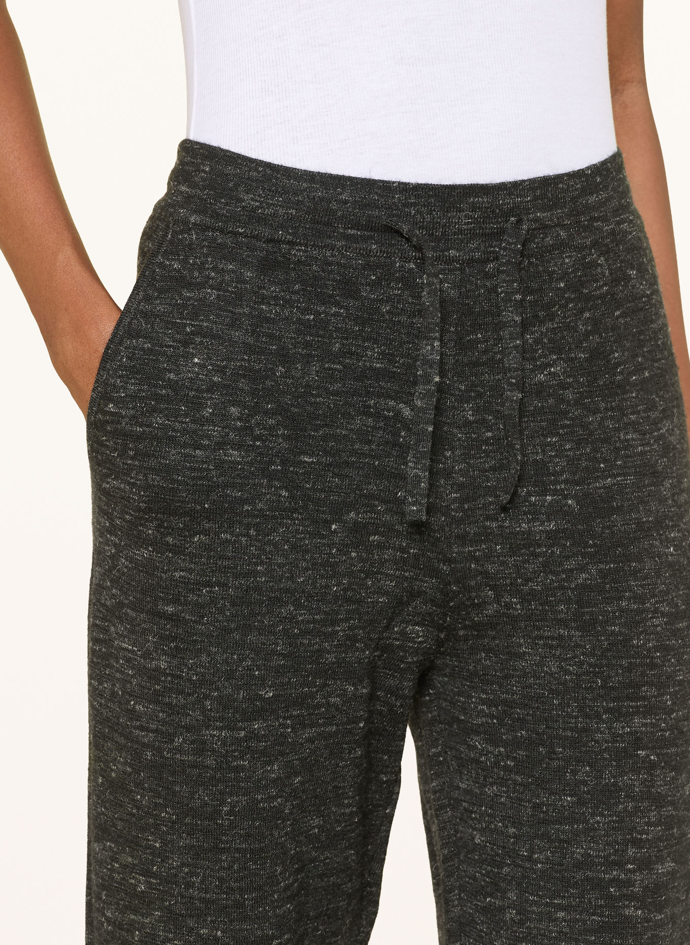 MARANT ÉTOILE Strickhose KIRA im Jogging-Stil: SCHWARZ