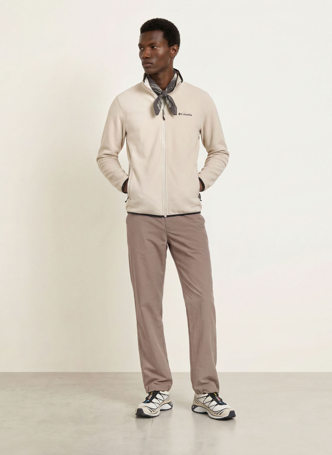 Columbia Veste polaire PACIFIC ARCH™ 200: BEIGE / NOIR