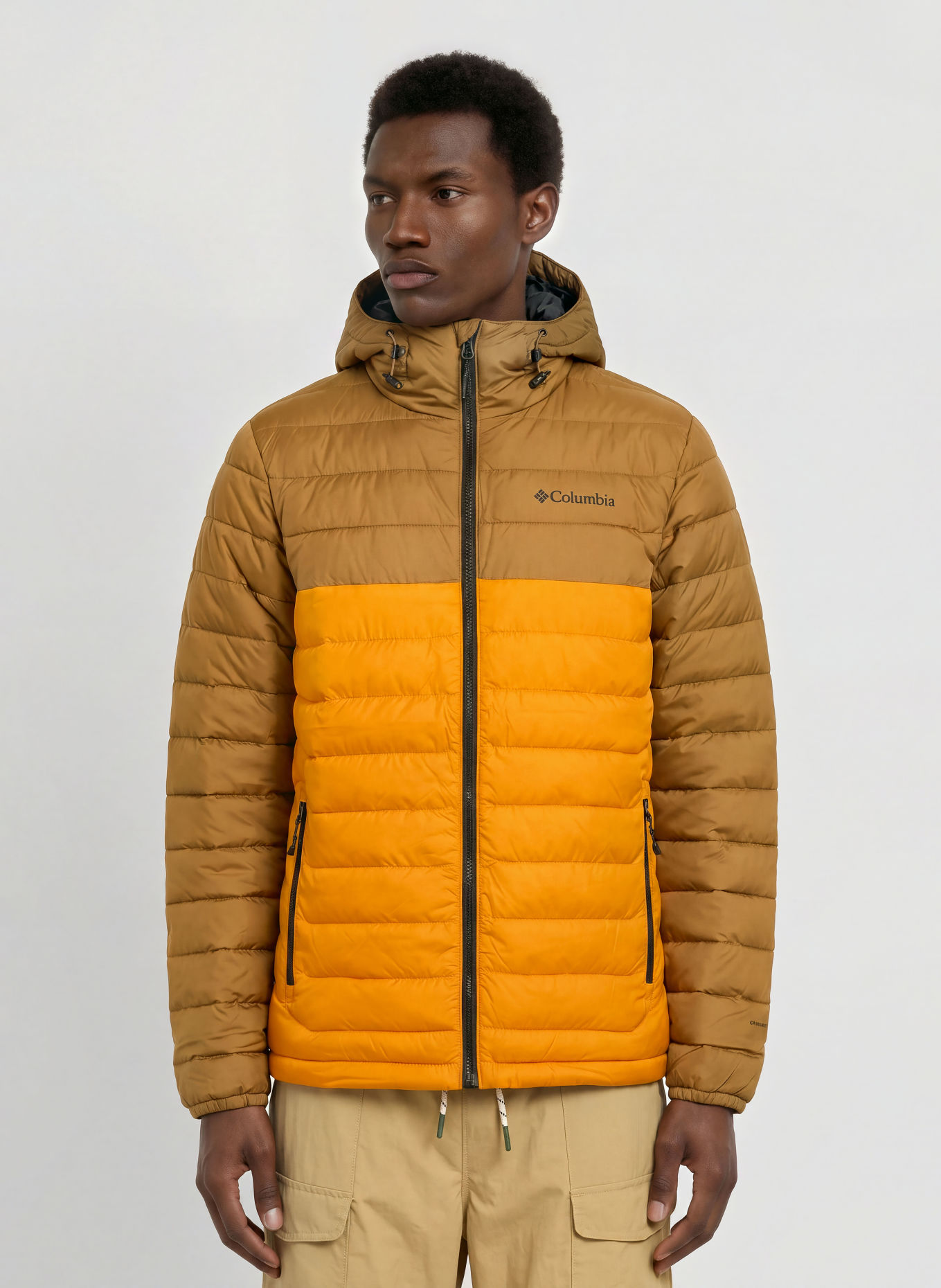Columbia Veste matelassée POWDER LITE™ II: MARRON CLAIR / JAUNE FONCÉ