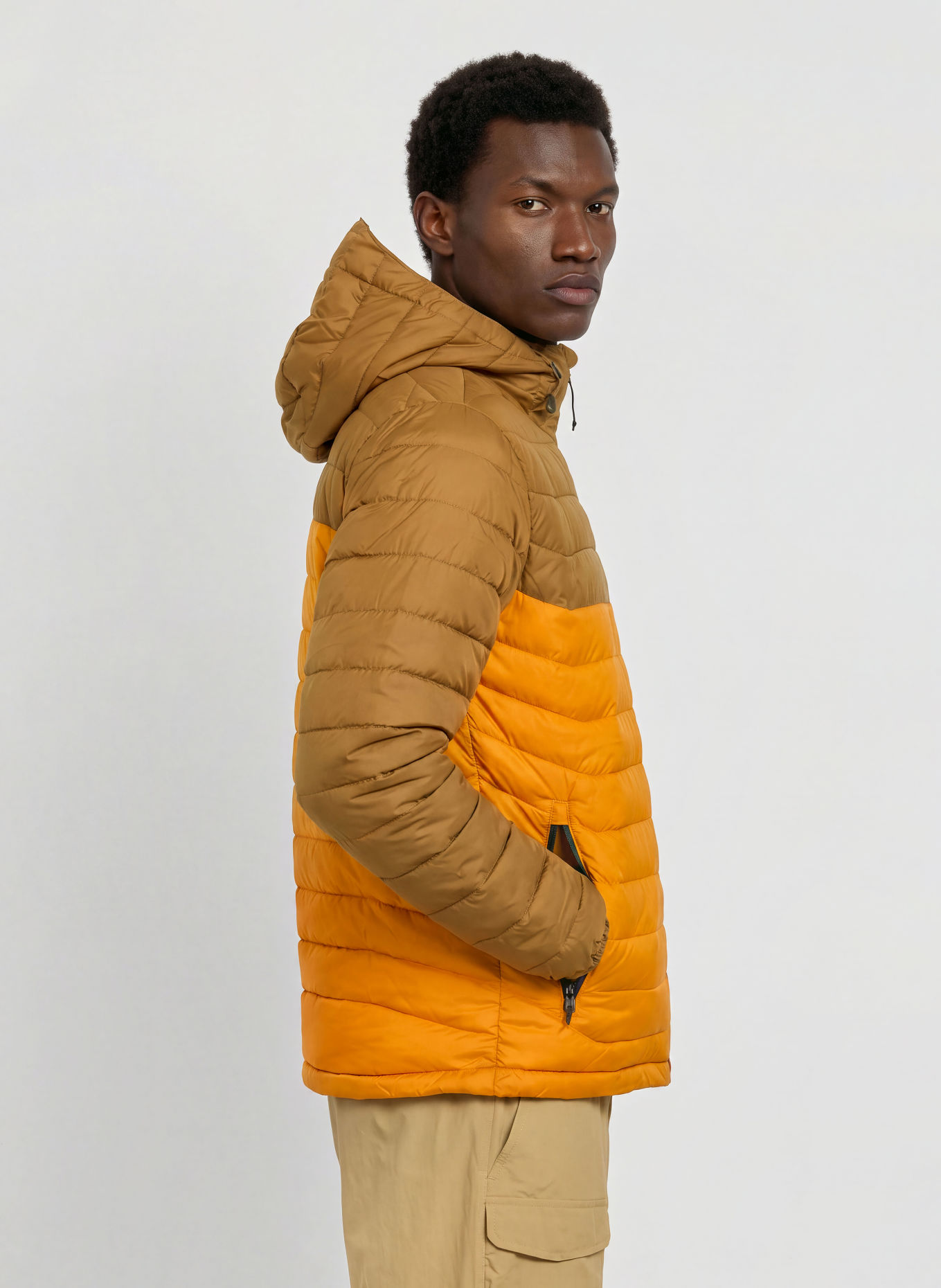 Columbia Veste matelassée POWDER LITE™ II: MARRON CLAIR / JAUNE FONCÉ