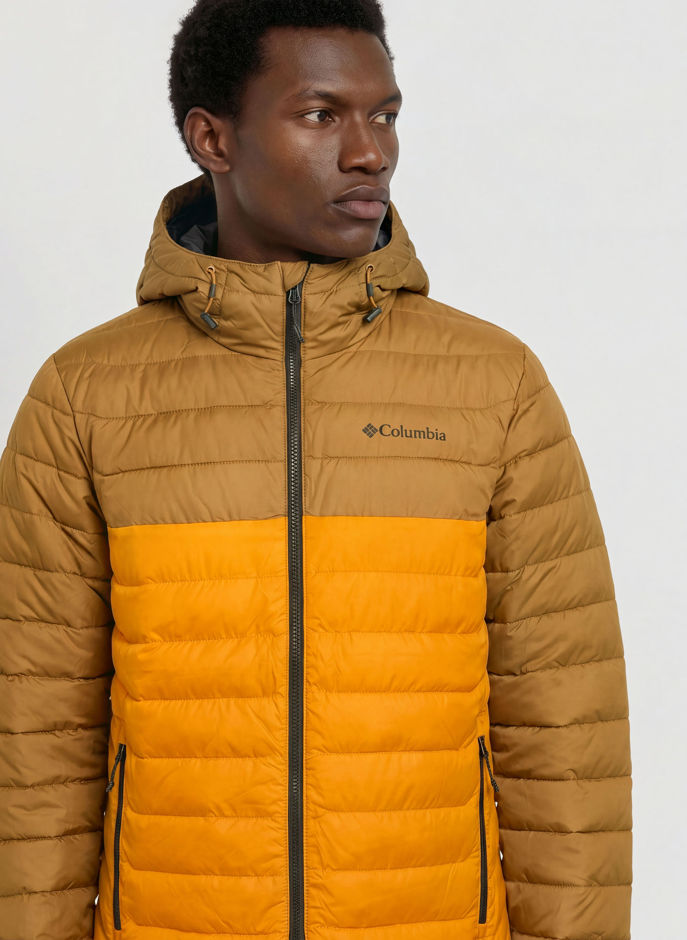 Columbia Veste matelassée POWDER LITE™ II: MARRON CLAIR / JAUNE FONCÉ
