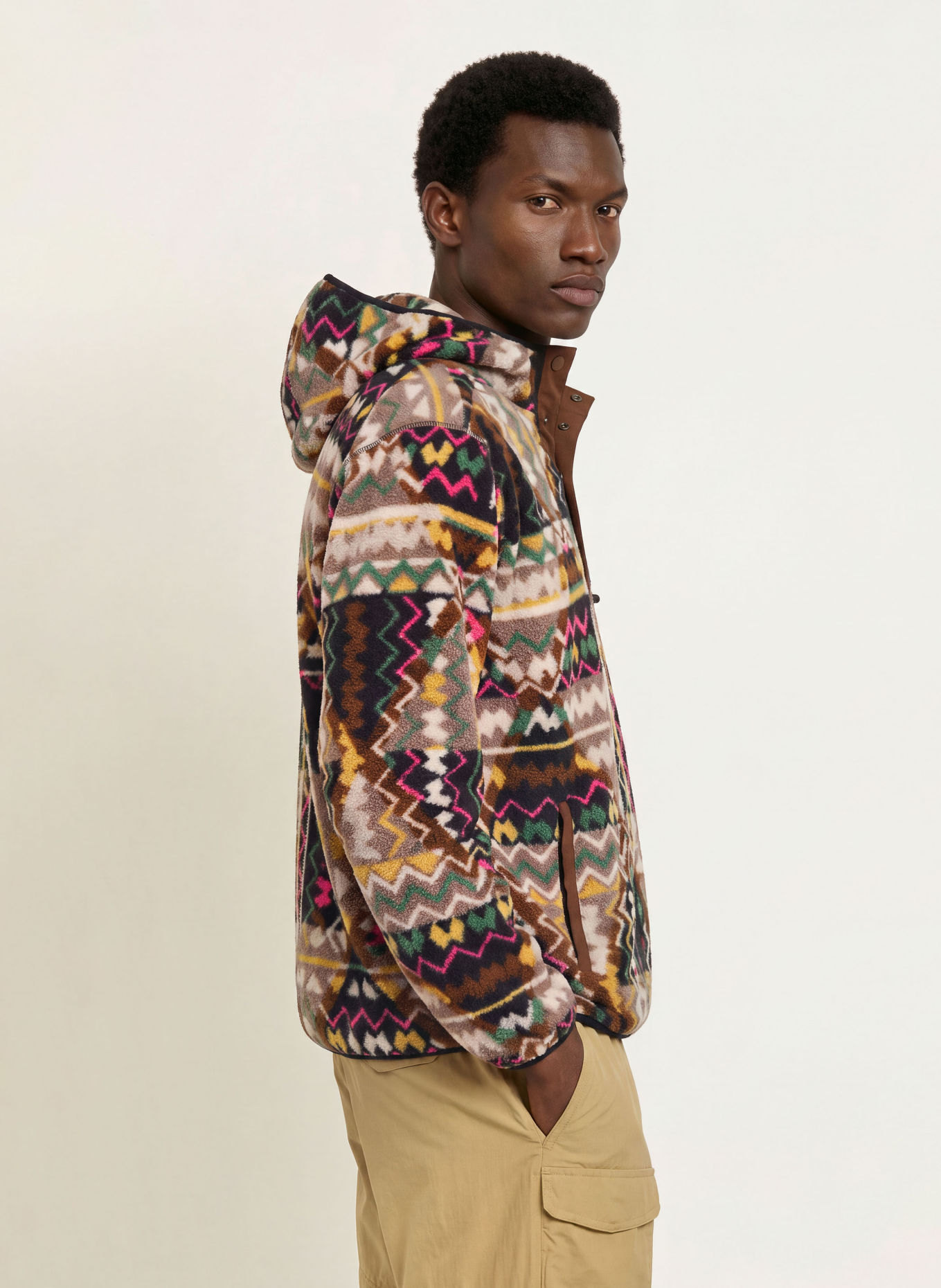 Columbia Fleecehoodie HELVETIA™ II: BRUIN / CRÈME / TAUPE
