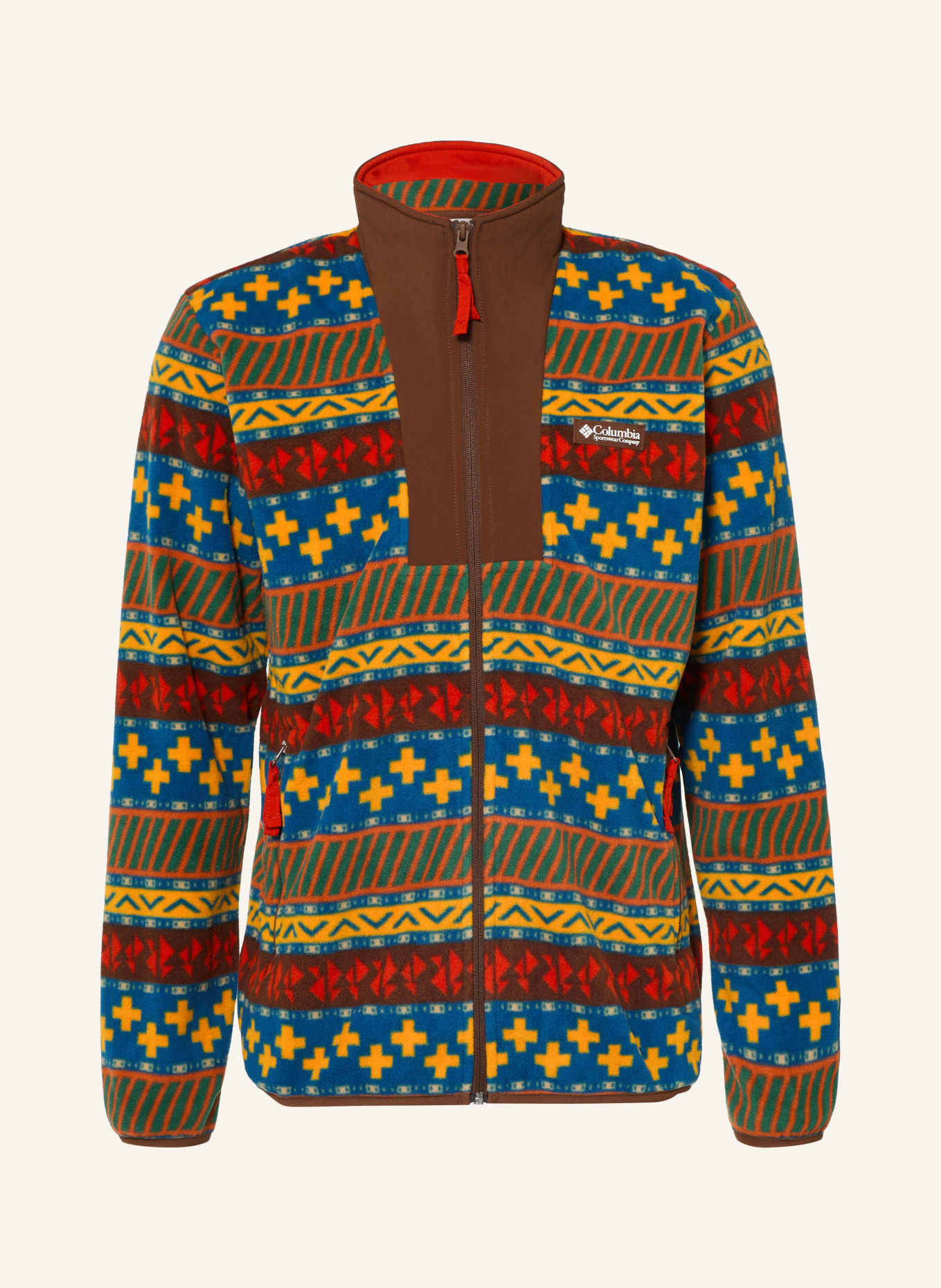 Columbia Fleecejas SEQUOIA GROVE™ II: BRUIN / GEEL / BLAUW