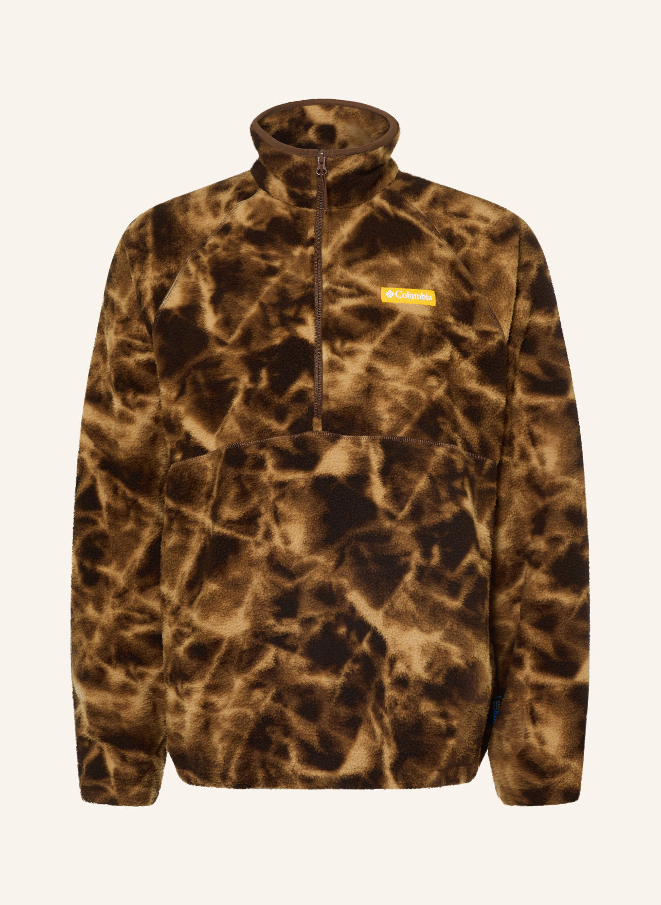 Columbia Pull col zippé en polaire TIMBER CREST™: MARRON / MARRON FONCÉ / BEIGE