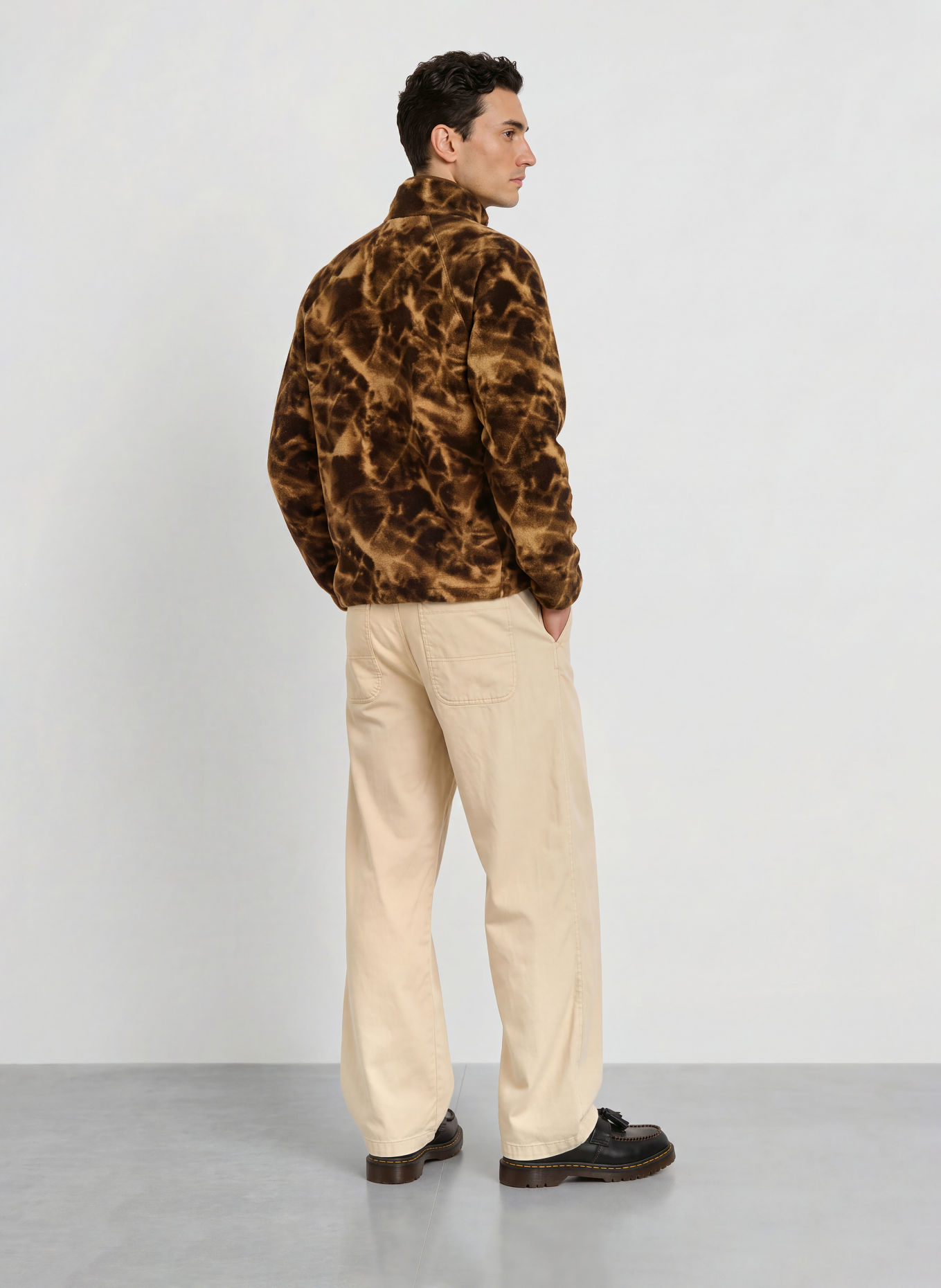 Columbia Pull col zippé en polaire TIMBER CREST™: MARRON / MARRON FONCÉ / BEIGE