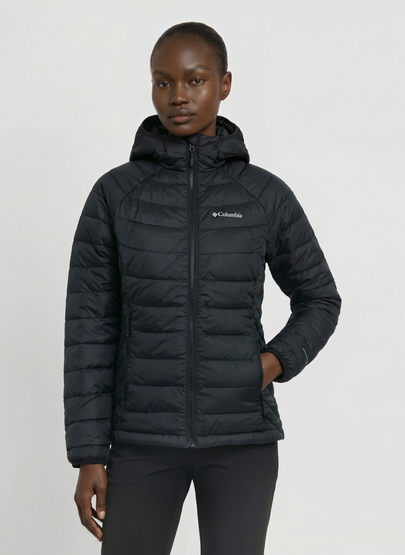 Columbia POWDER LITE II Quilted Jacket: BLACK
