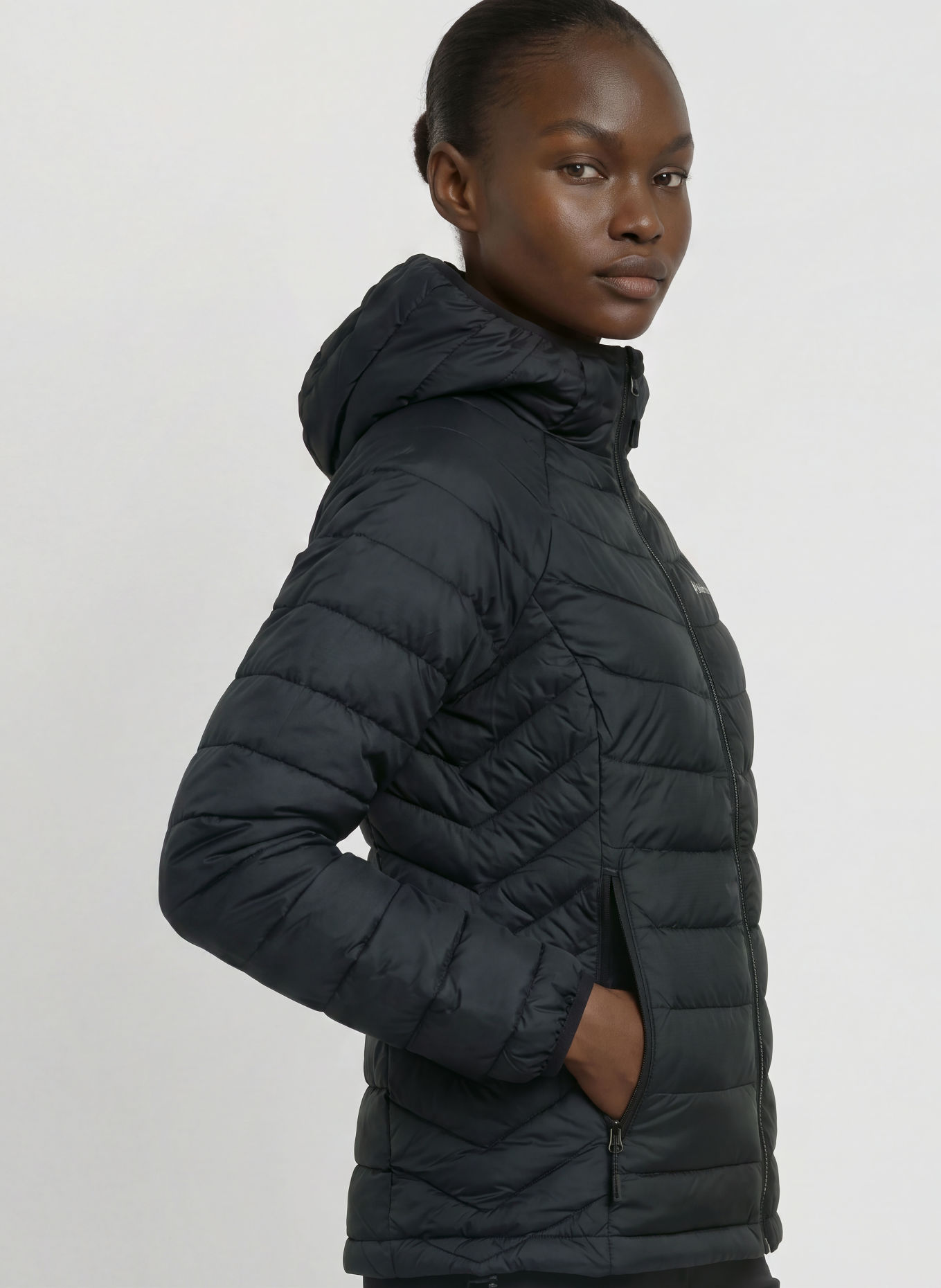 Columbia POWDER LITE II Quilted Jacket: BLACK
