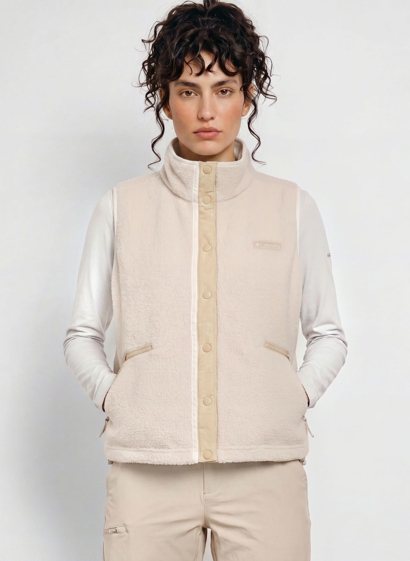 Columbia Fleece bodywarmer HELVETIA™: BEIGE