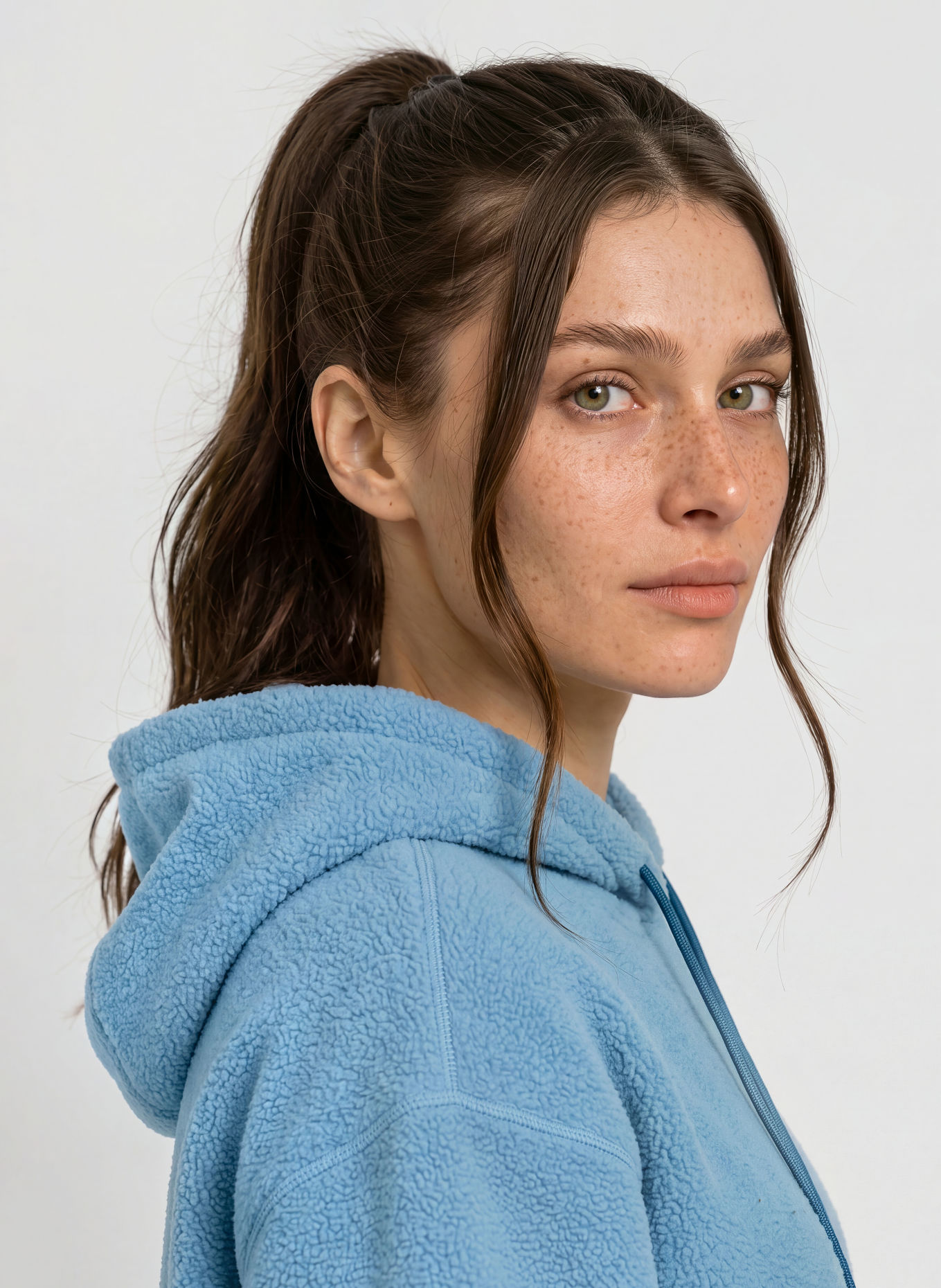 Columbia TIMBER MEADOW MTR Fleece hoodie: LIGHT BLUE
