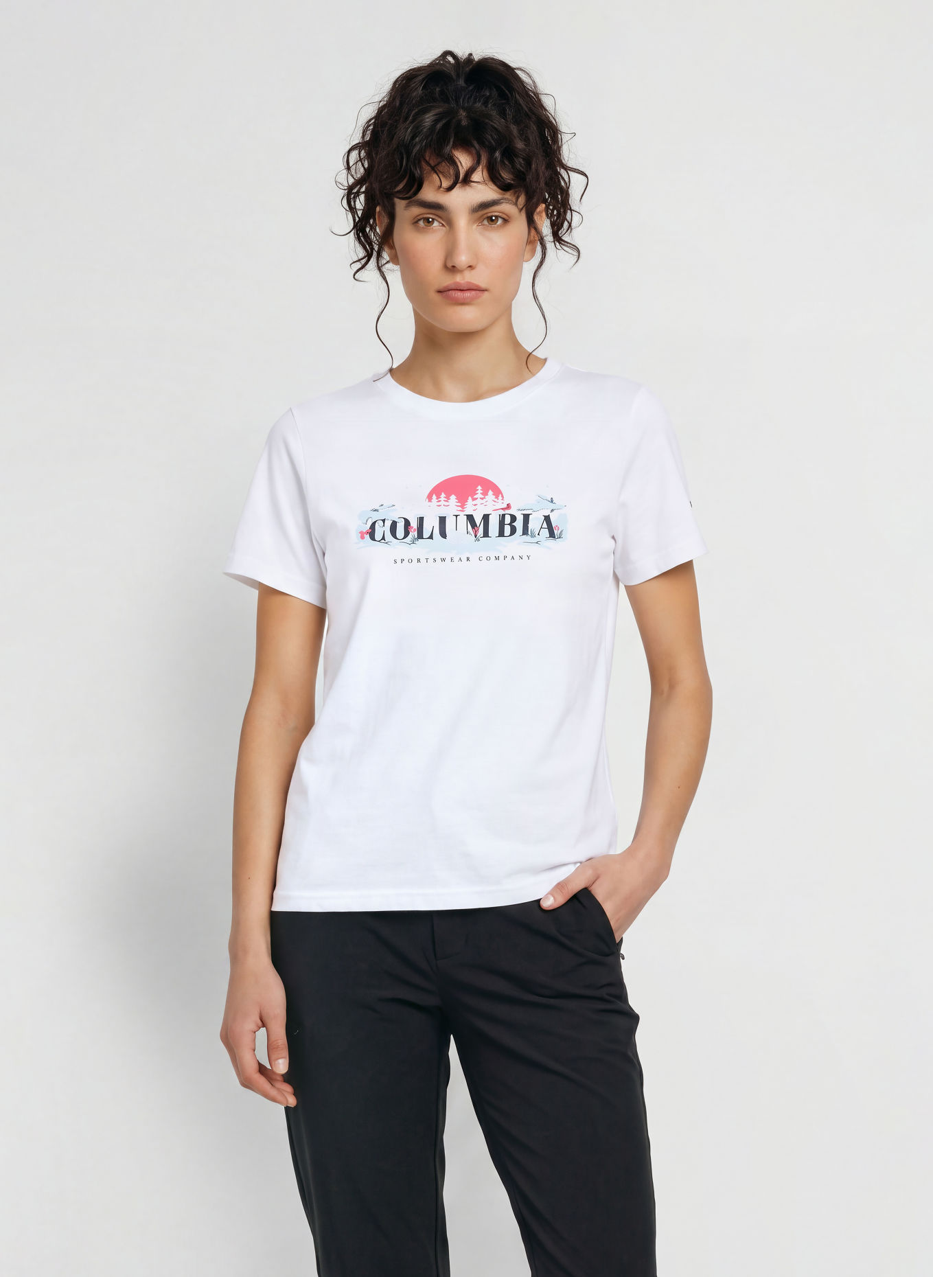 Columbia T-shirt ROLLING BEND™: WIT
