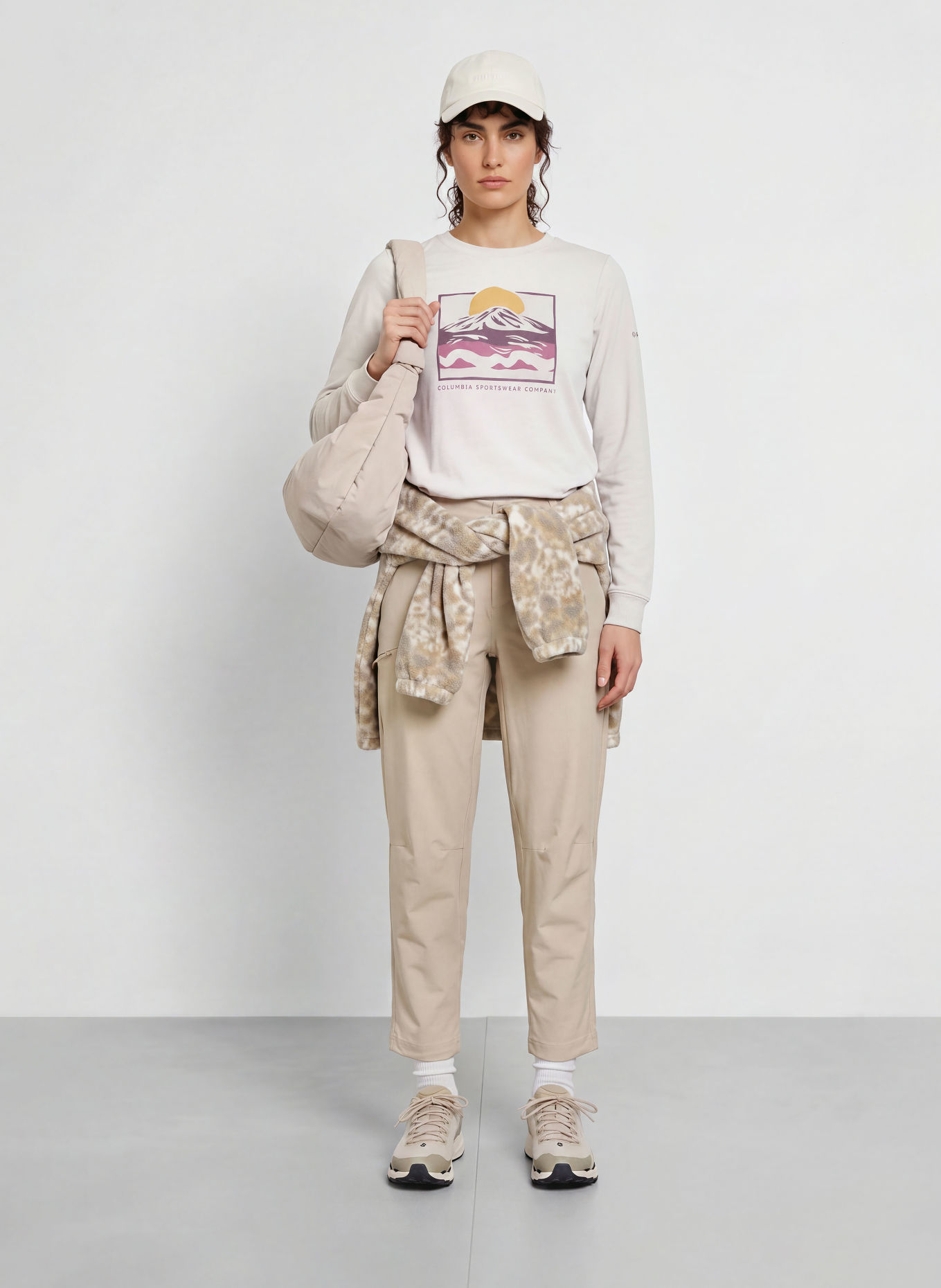 Columbia Koszulka funkcyjna PARSONS POINT™: BEŻOWY / LILA / KHAKI