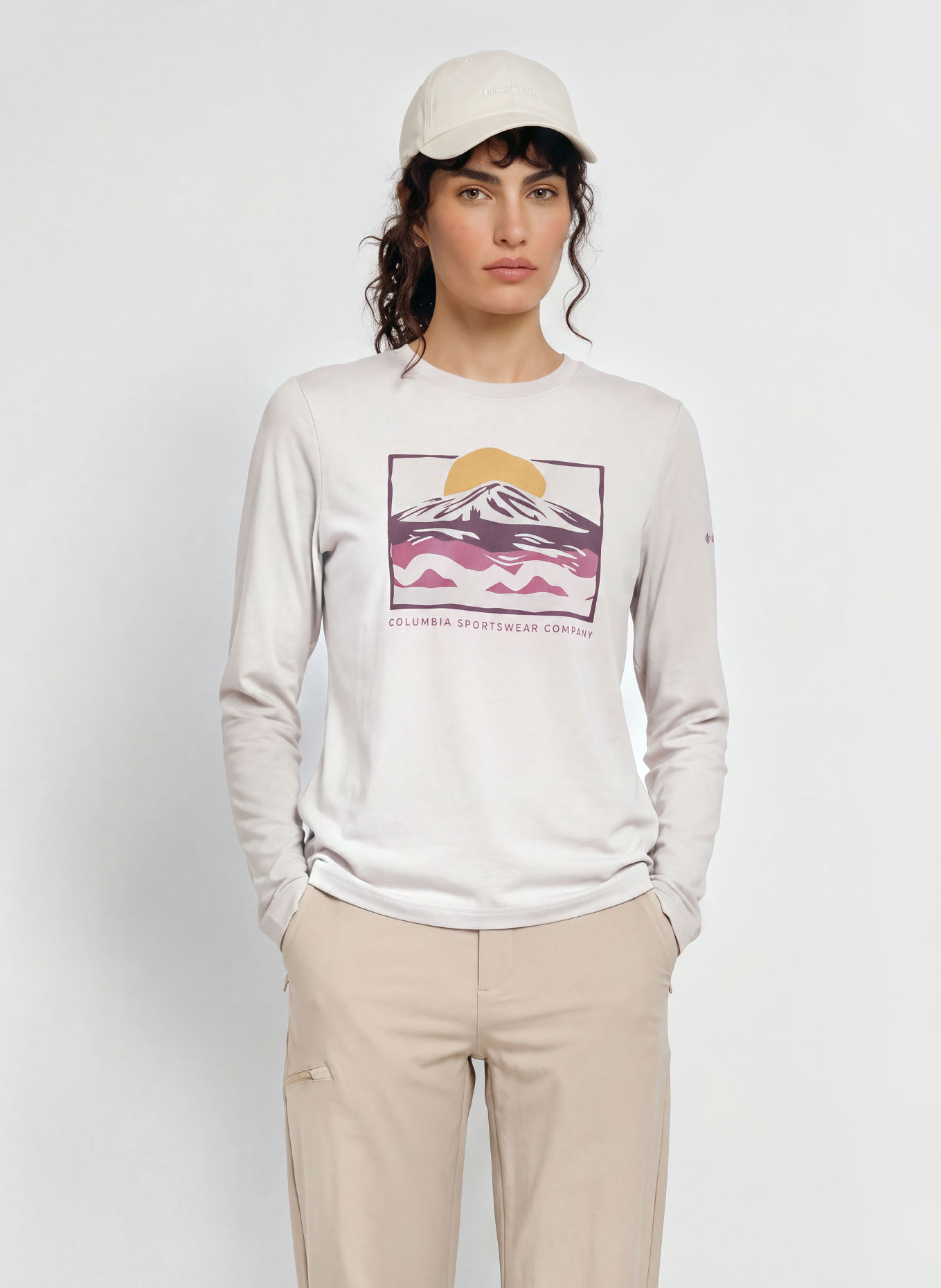 Columbia Koszulka funkcyjna PARSONS POINT™: BEŻOWY / LILA / KHAKI
