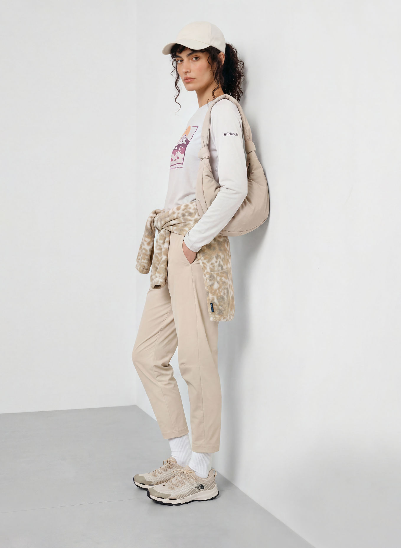 Columbia Koszulka funkcyjna PARSONS POINT™: BEŻOWY / LILA / KHAKI