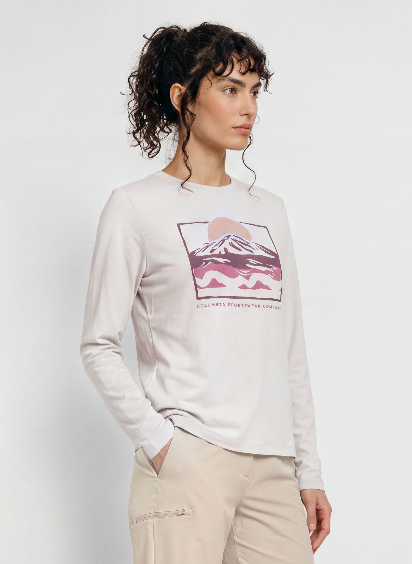 Columbia Koszulka funkcyjna PARSONS POINT™: BEŻOWY / LILA / KHAKI