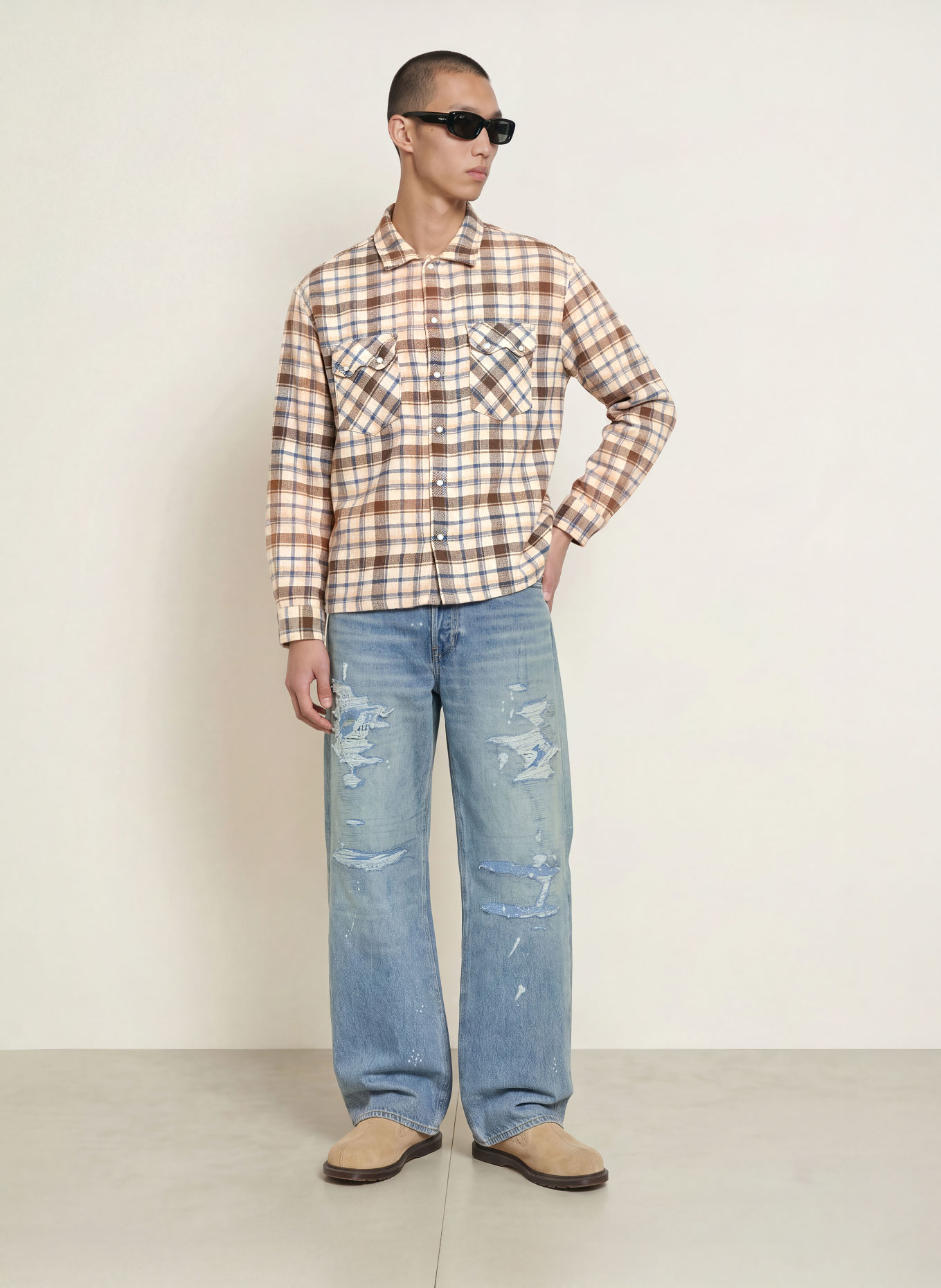 Levi's® Koszula wierzchnia: BEŻOWY / BRĄZOWY / NIEBIESKI