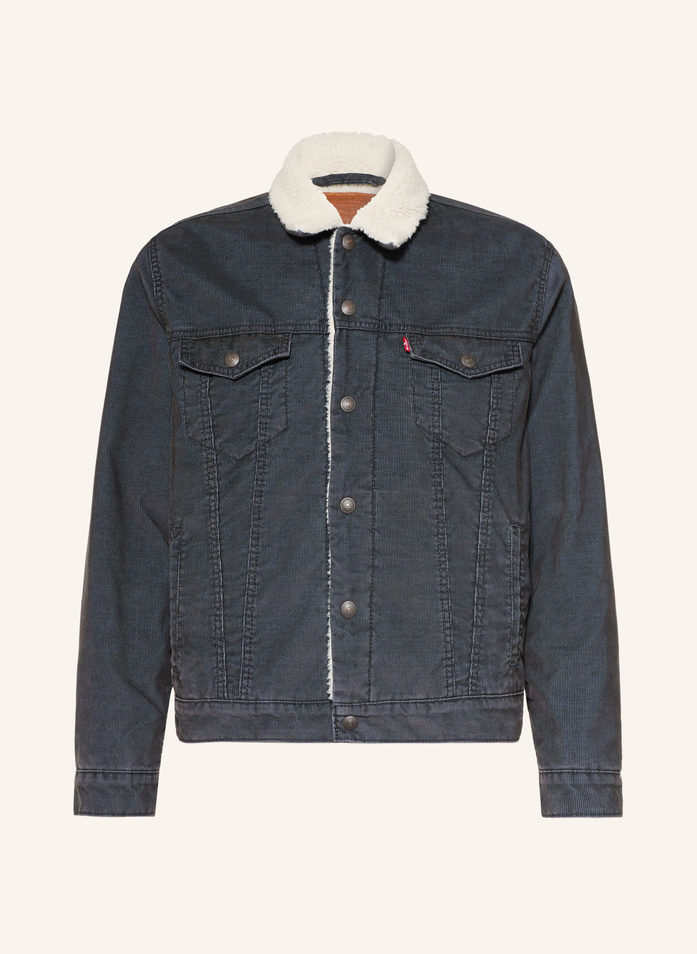 Levi's® Cordjacka: MÖRKGRÅ / GRÄDDE
