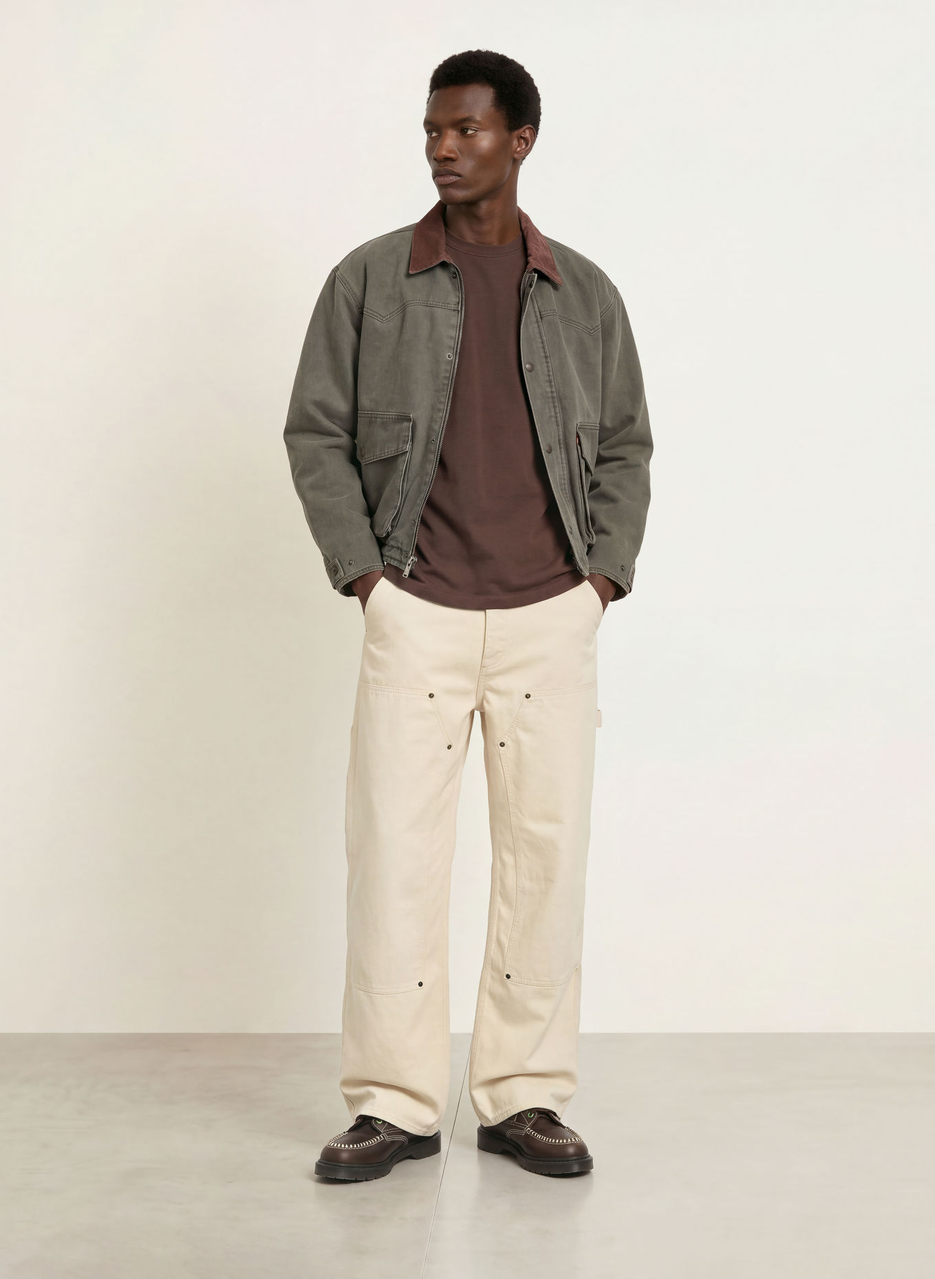 Levi's® HILLTOP Jacket: KHAKI / BROWN