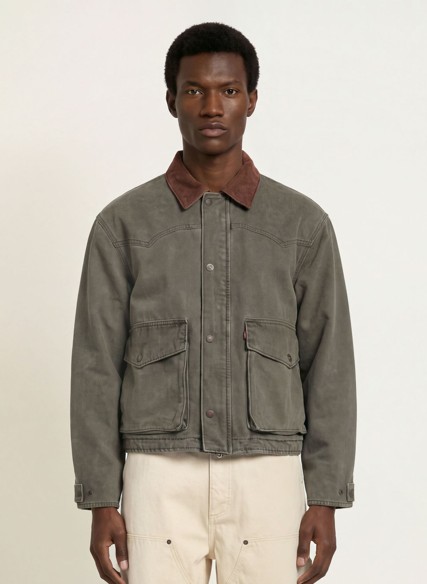 Levi's® HILLTOP Jacket: KHAKI / BROWN