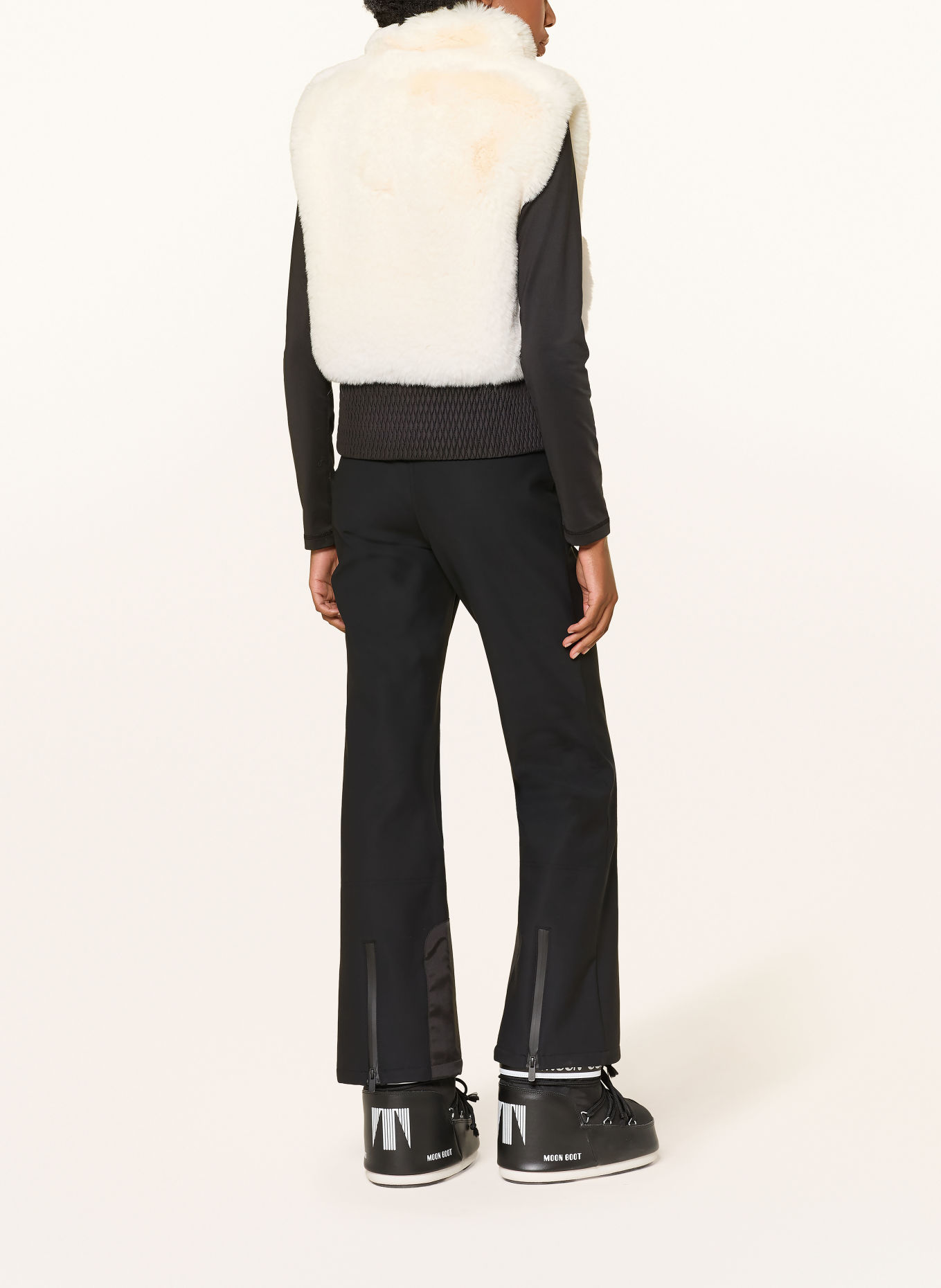 MRS & HUGS Veste i teddypels: HVID