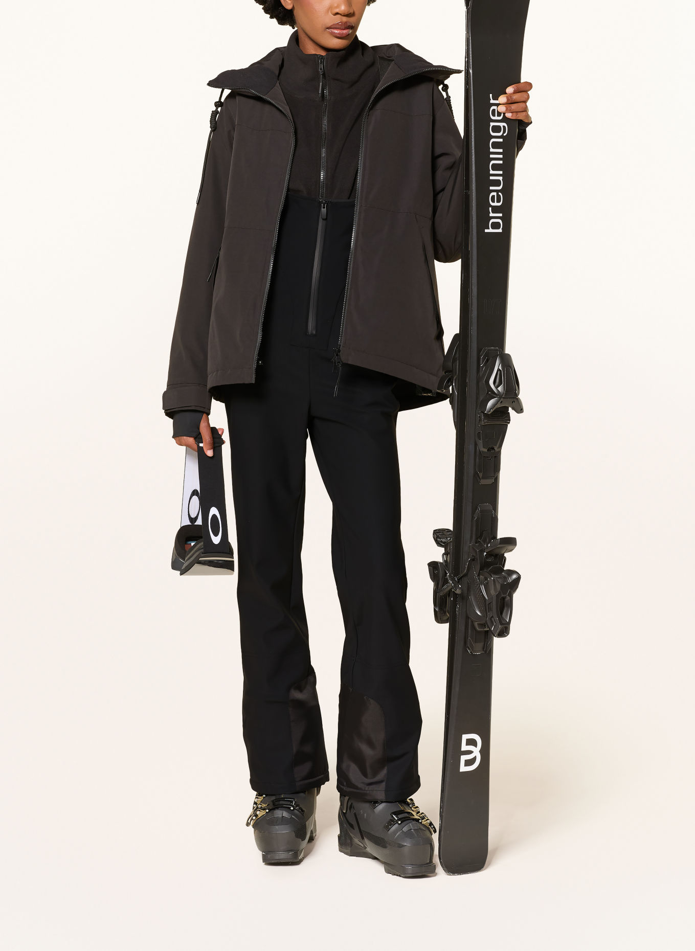 MRS & HUGS Softshell-skibroek: ZWART