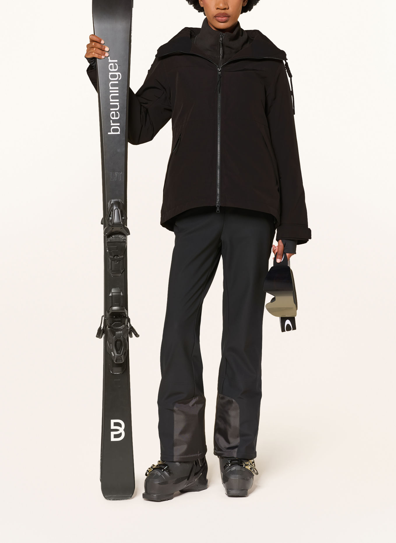 MRS & HUGS Ski-jas: ZWART