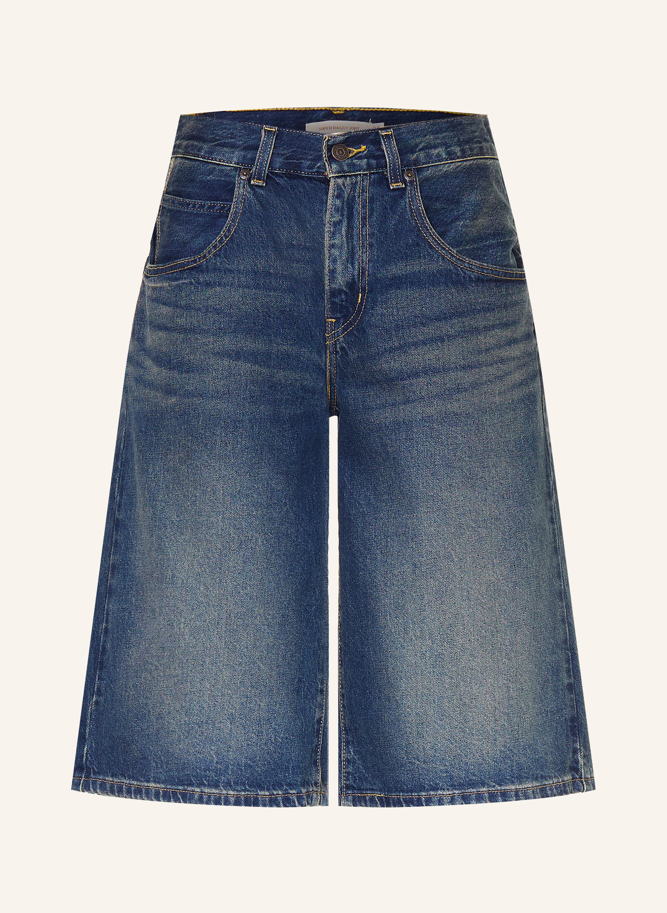 Levi's® Jeansshorts SUPER BAGGY: 17 Med Indigo - Worn In