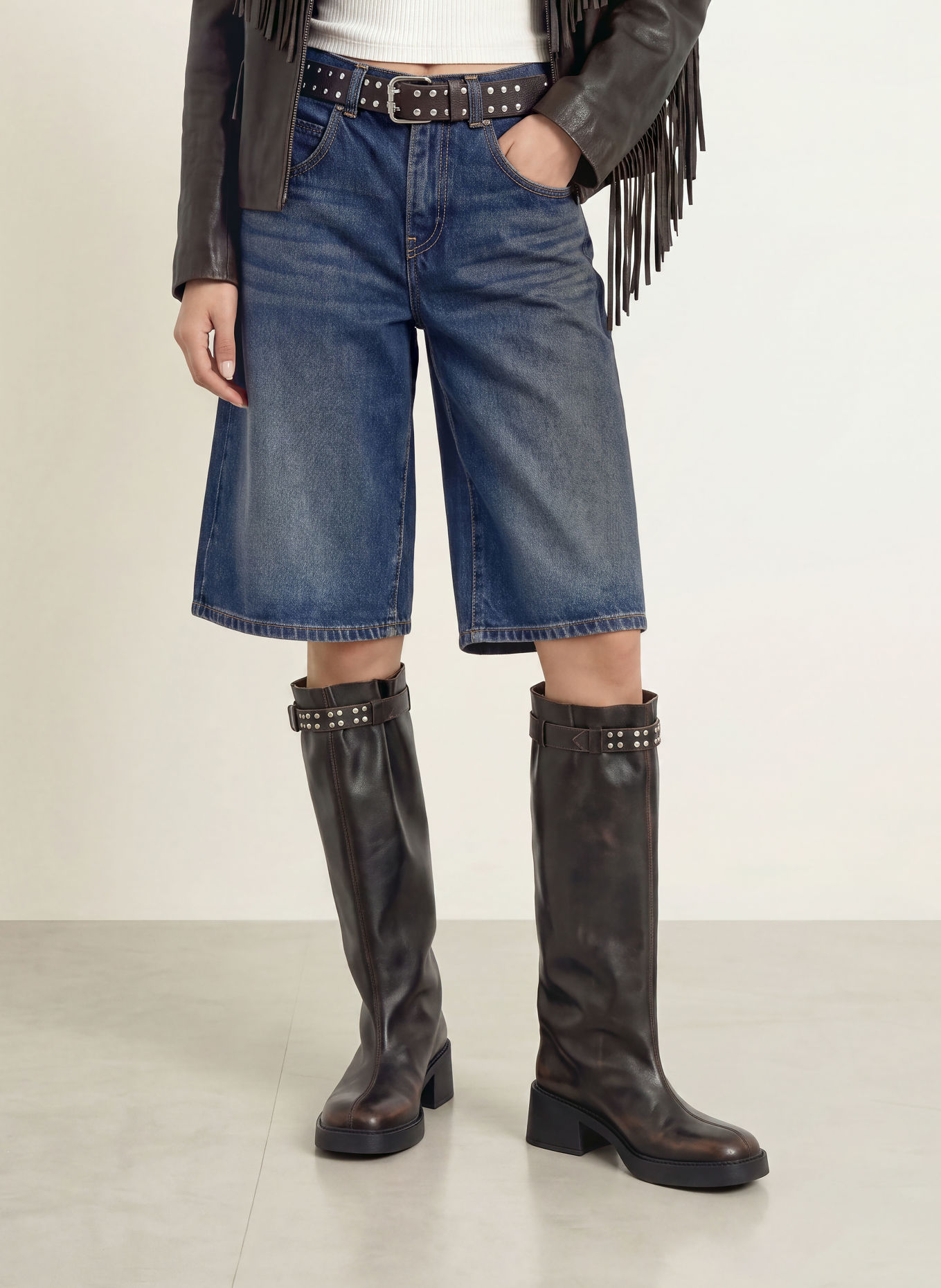 Levi's® Jeansshorts SUPER BAGGY: 17 Med Indigo - Worn In