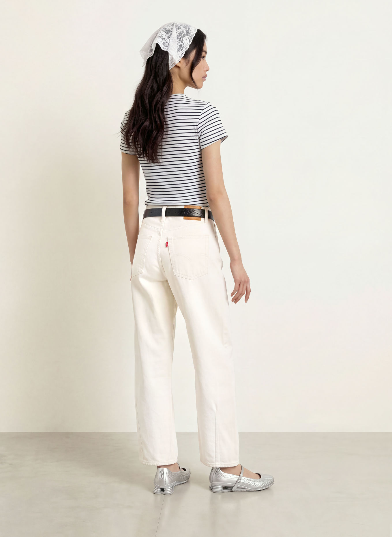 Levi's® T-shirt RORY: BLANC / NOIR