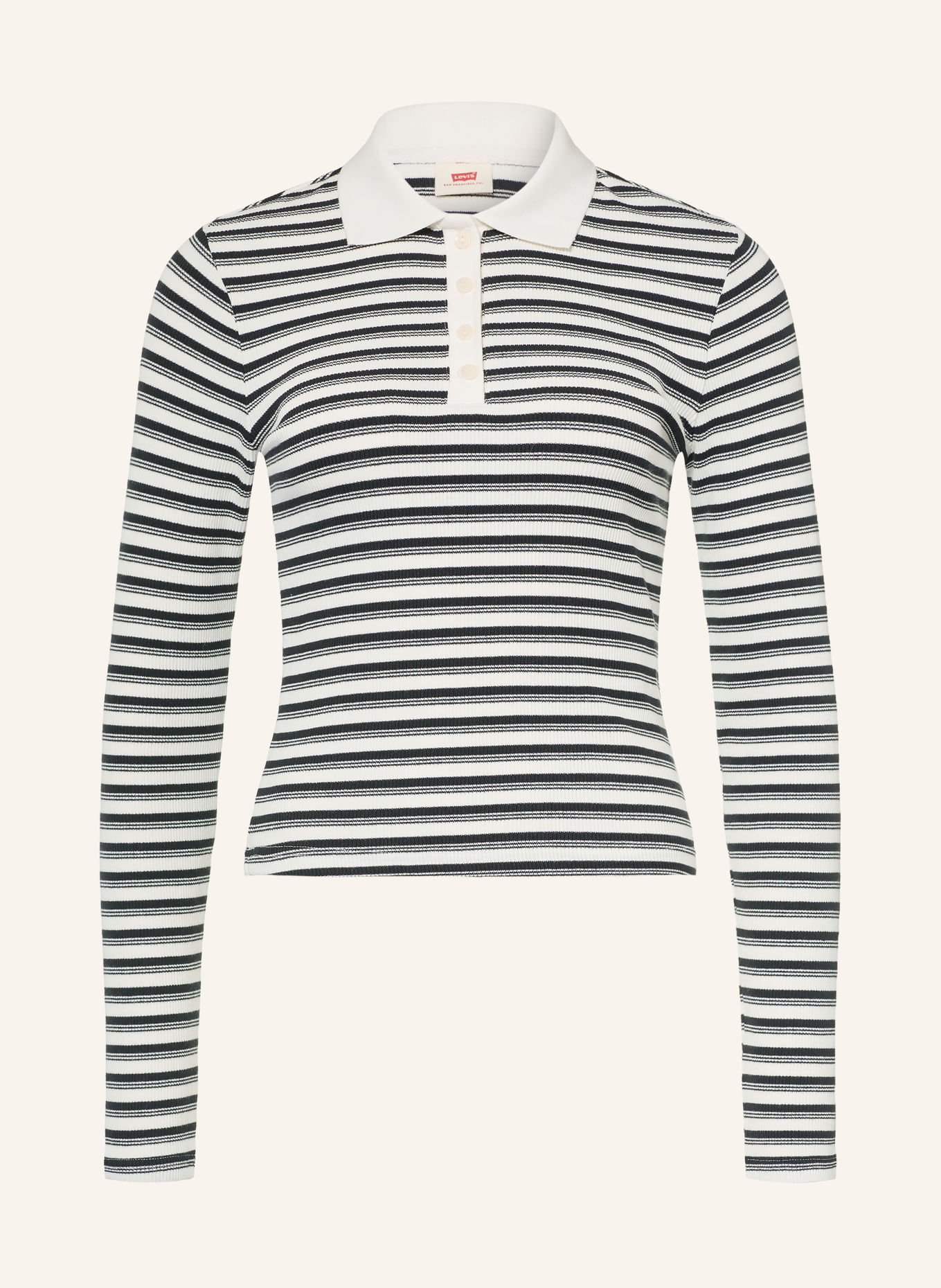 Levi's® Jersey-poloshirt RORY: ZWART / WIT