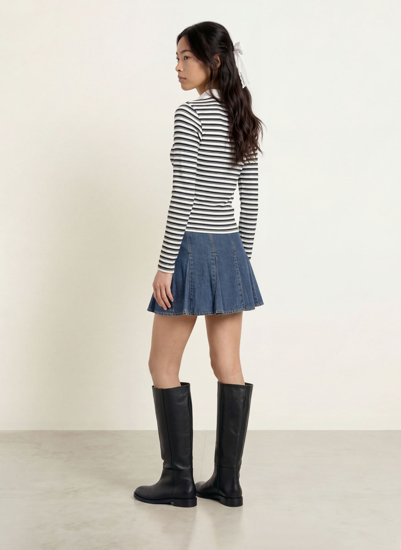 Levi's® Jersey-poloshirt RORY: ZWART / WIT