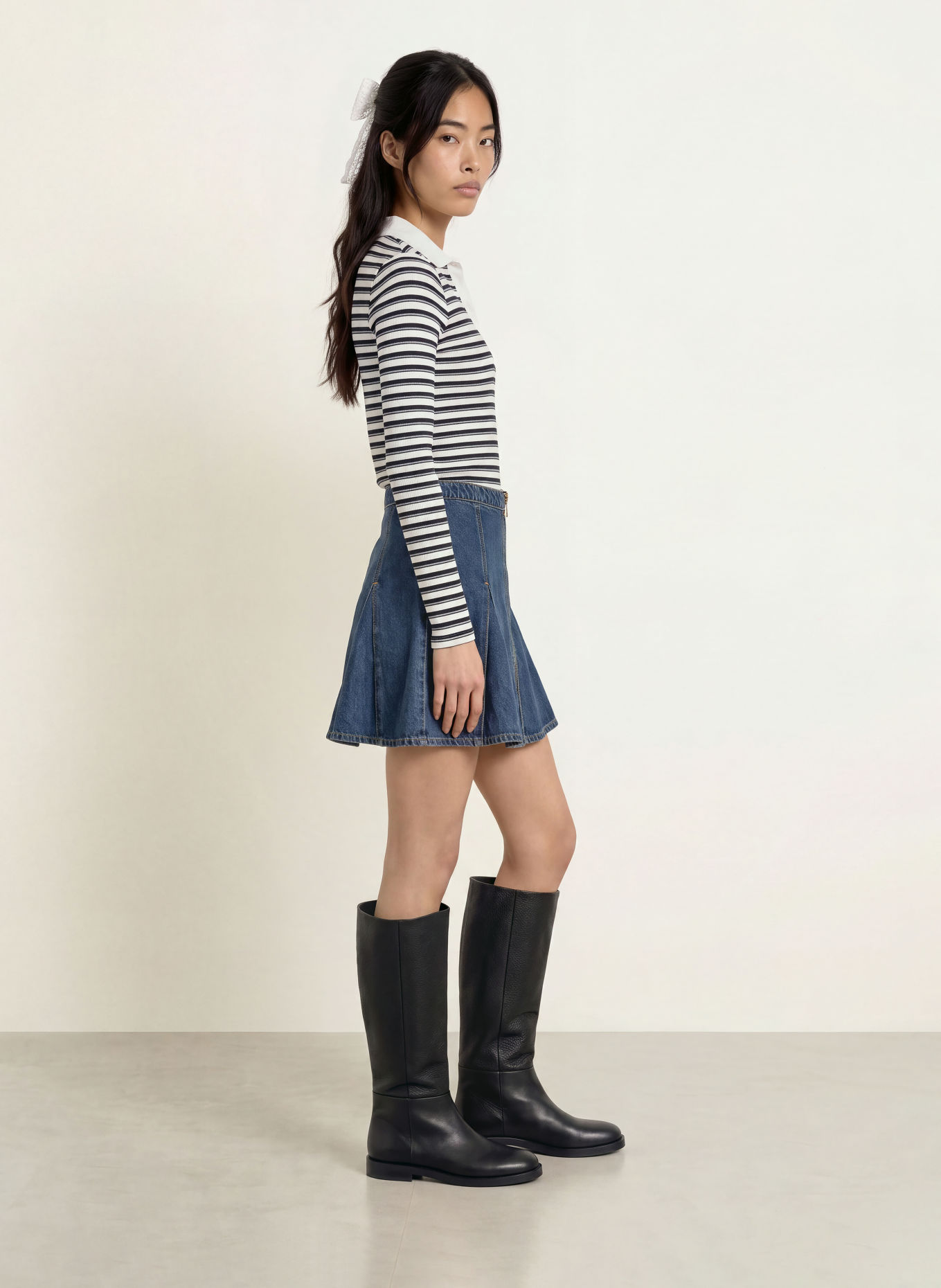 Levi's® Jersey-poloshirt RORY: ZWART / WIT