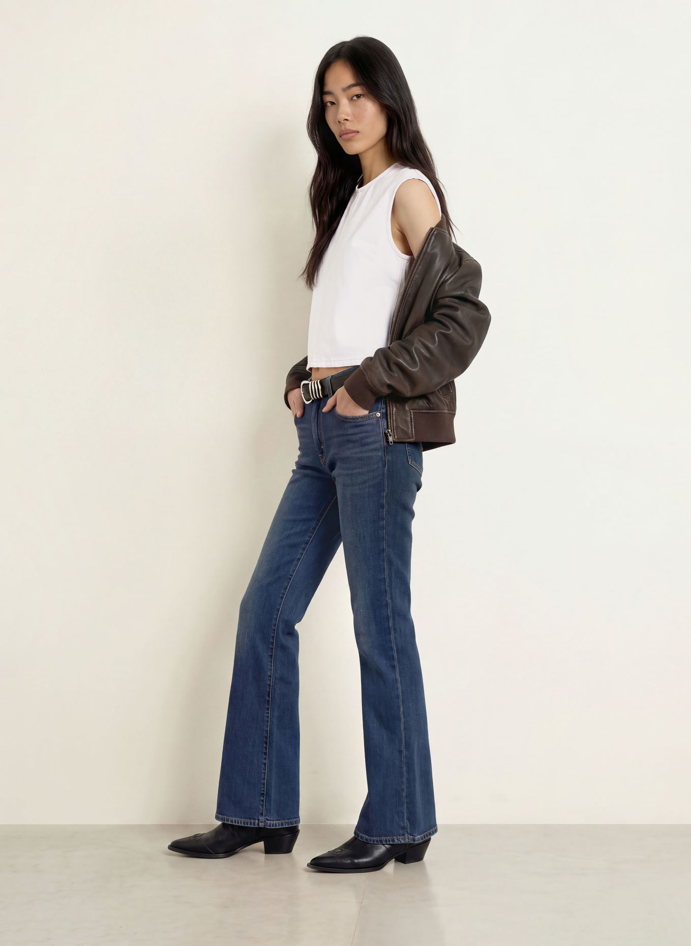 Levi's® Haut en jean: BLANC