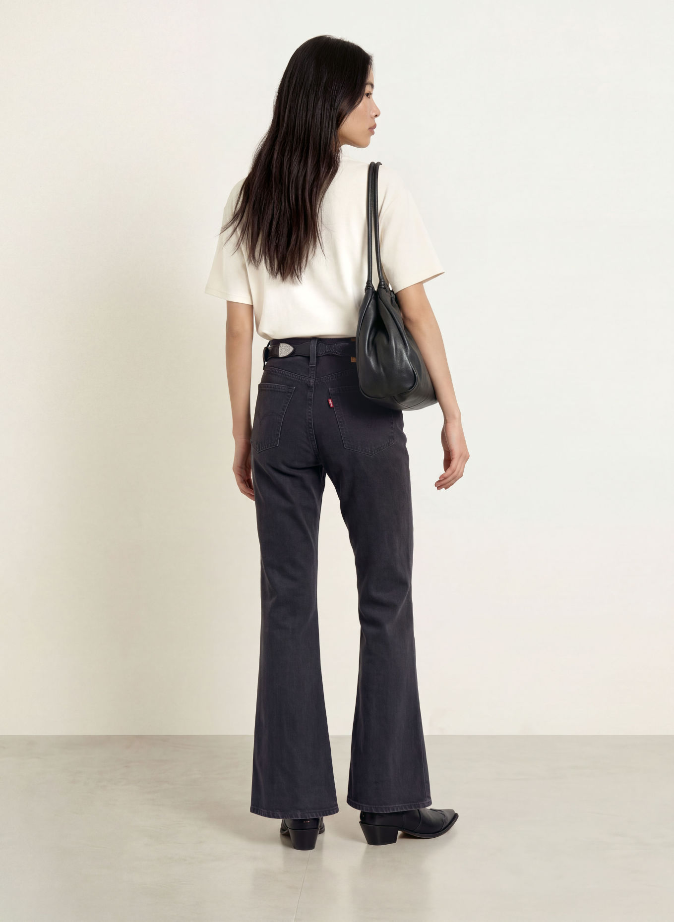 Levi's® Flared Jeans PUDDLE SNAP FLARE: 04 Med Indigo - Worn In