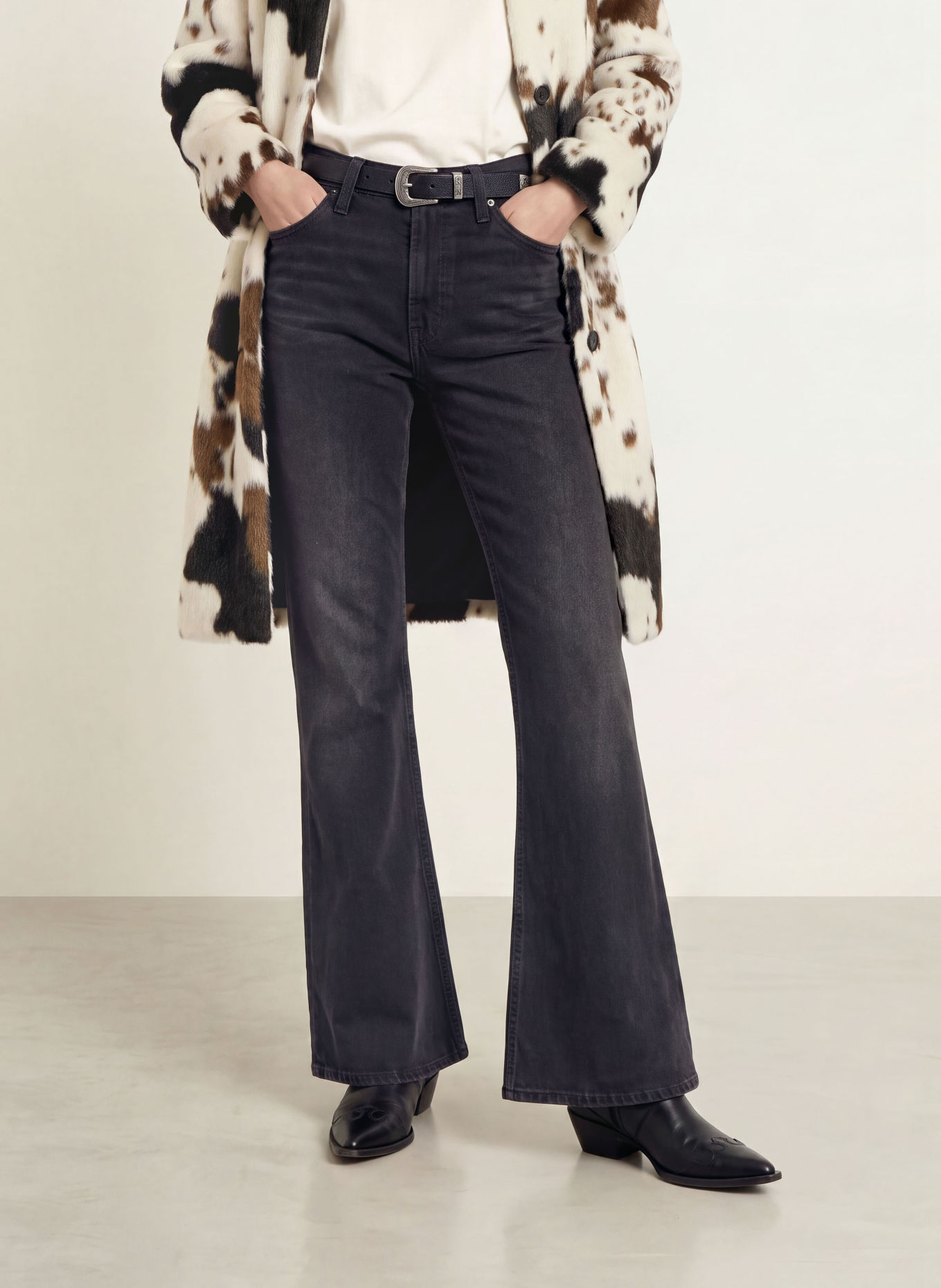 Levi's® Flared Jeans PUDDLE SNAP FLARE: 04 Med Indigo - Worn In