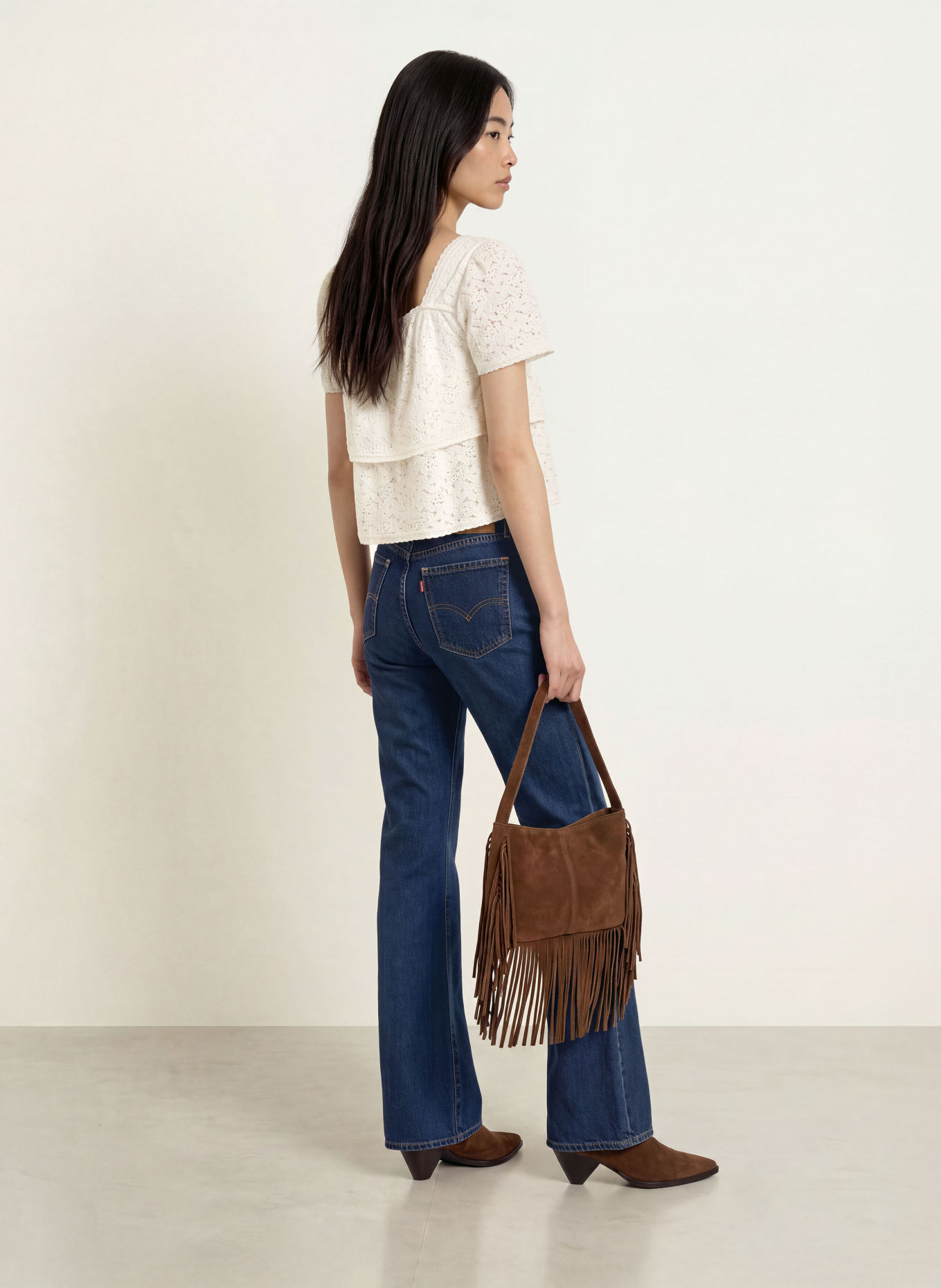 Levi's® Flared jeans PUDDLE SNAP FLARE: 03 Dark Indigo - Worn In