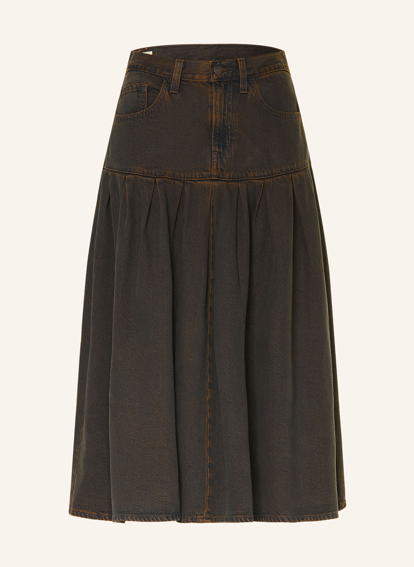 Levi's® Jupe en jean: MARRON FONCÉ