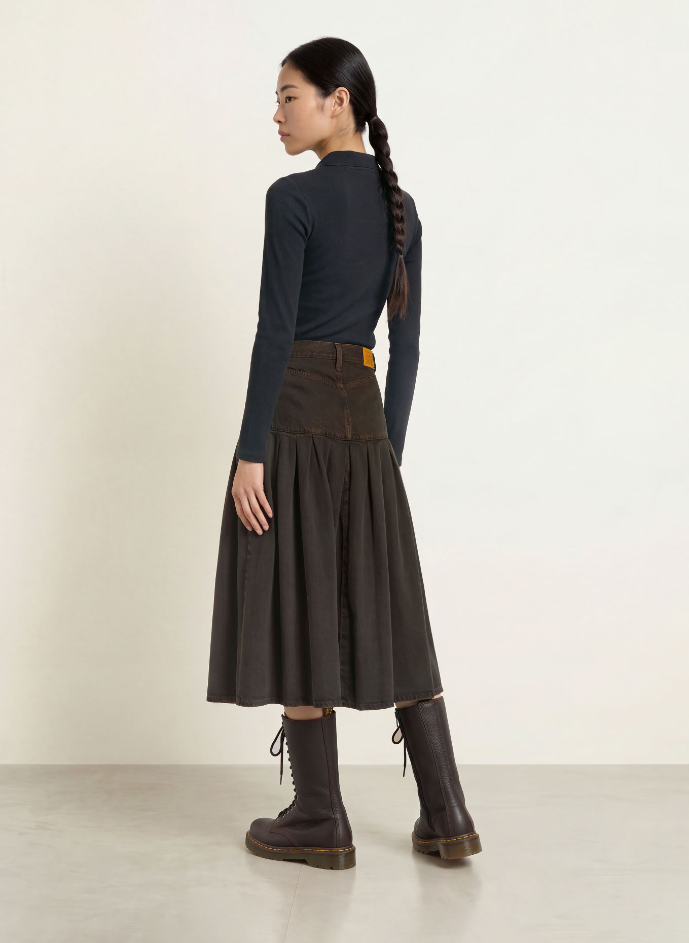 Levi's® Jupe en jean: MARRON FONCÉ