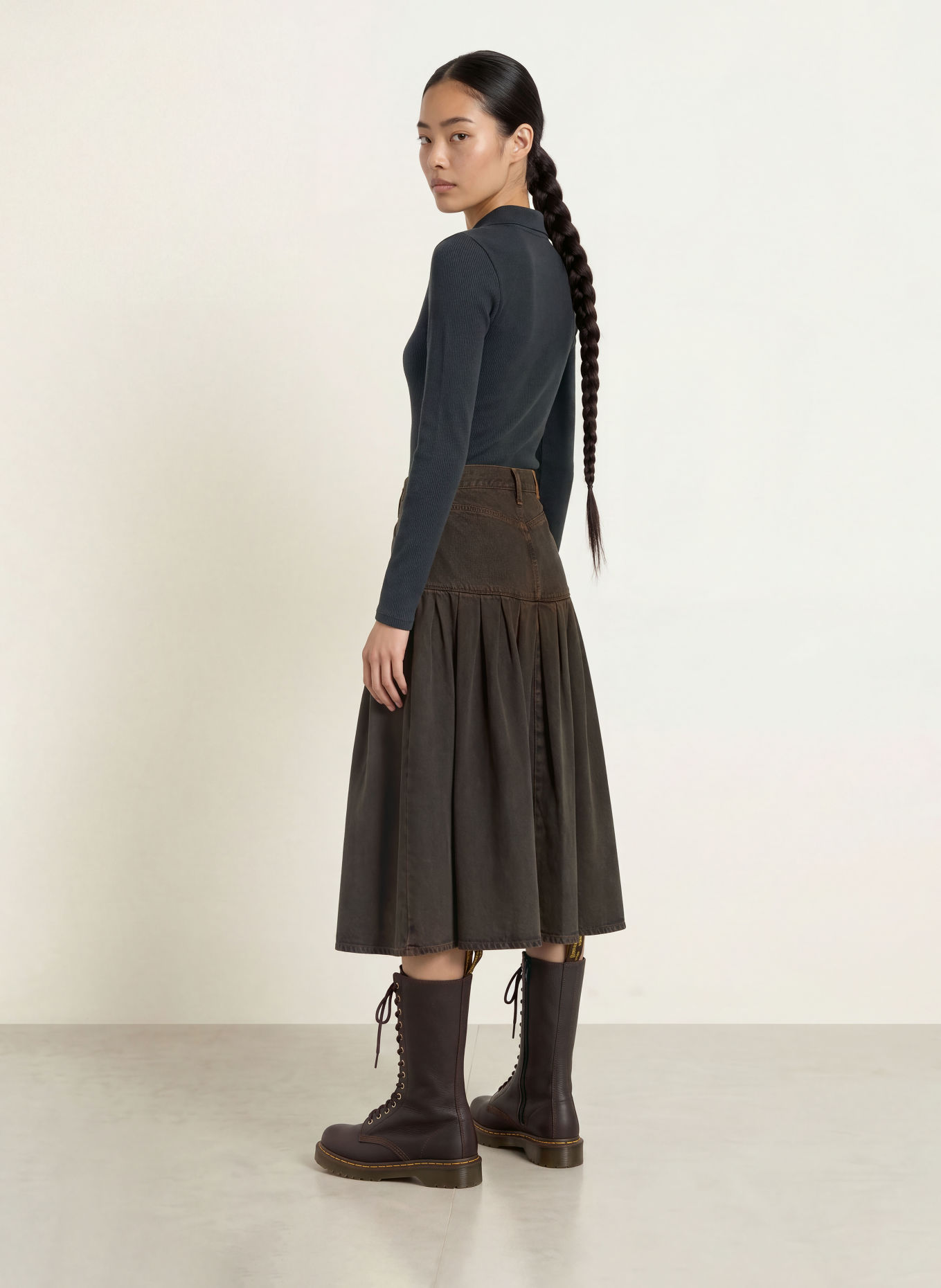 Levi's® Jupe en jean: MARRON FONCÉ