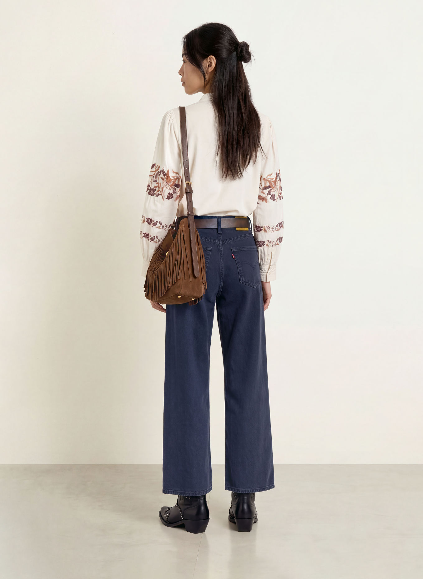 Levi's® Wide Leg Jeans CINCH: 00 Med Indigo - Worn In