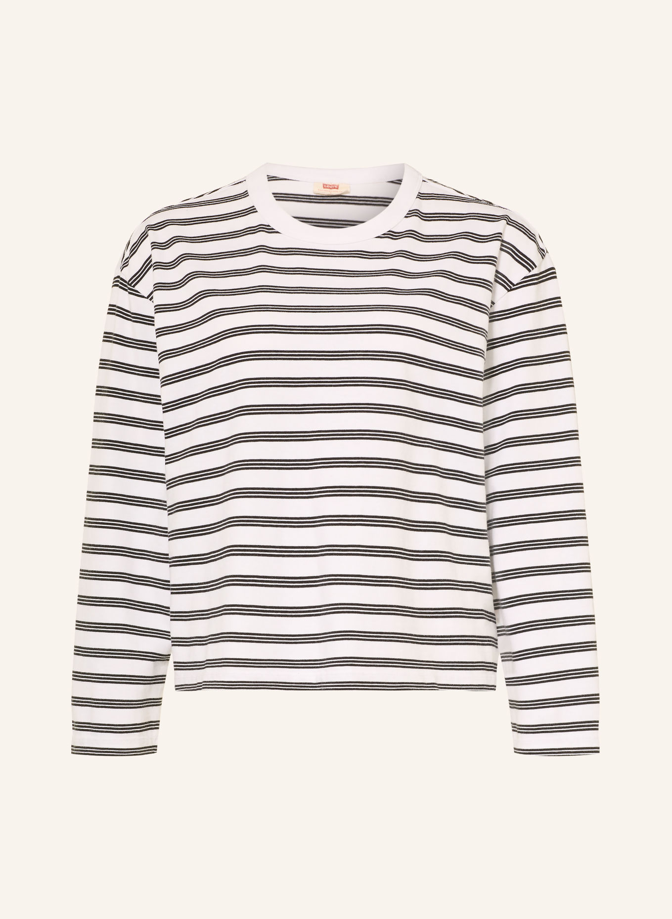 Levi's® Longsleeve PALOMA: WEISS / SCHWARZ