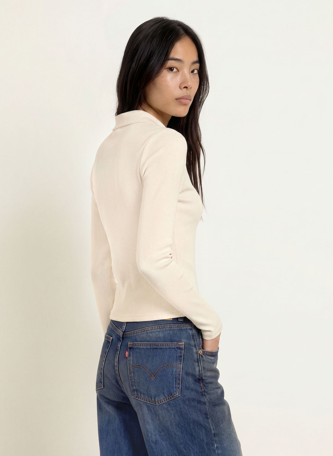 Levi's® Jersey-Poloshirt: CREME
