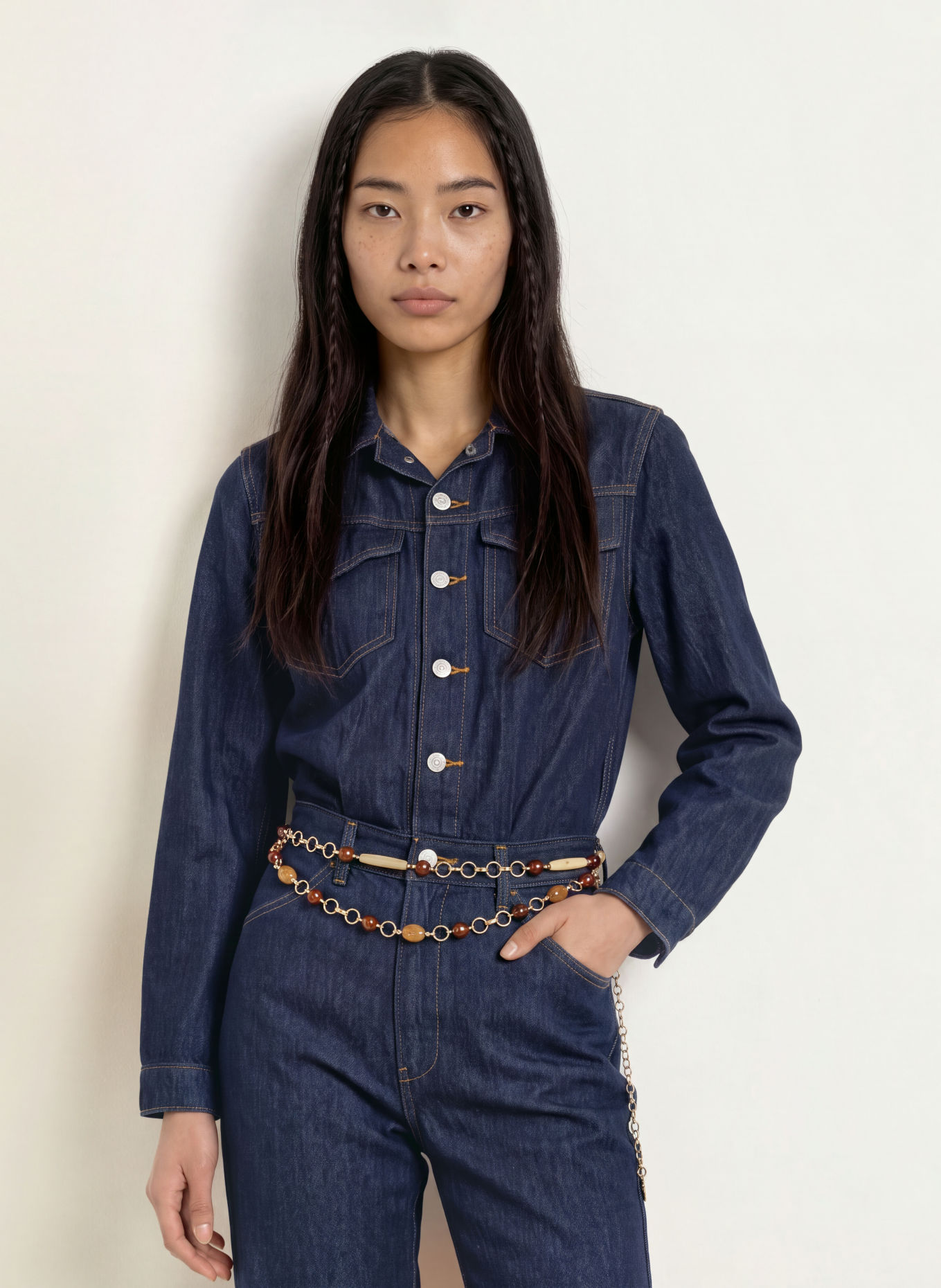 Levi's® Jeans-Jumpsuit: DUNKELBLAU
