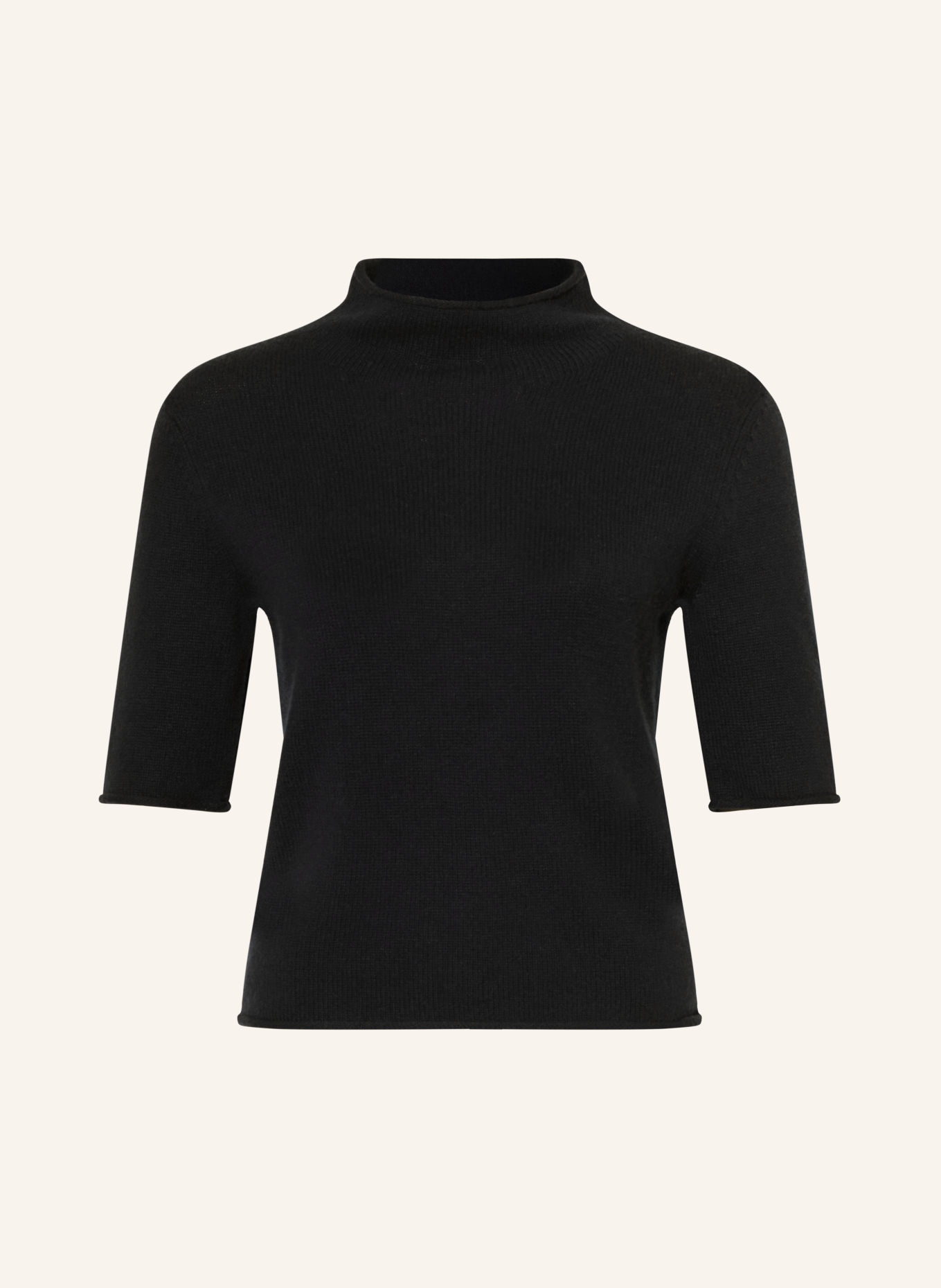 lilienfels Cashmere knit shirt: BLACK