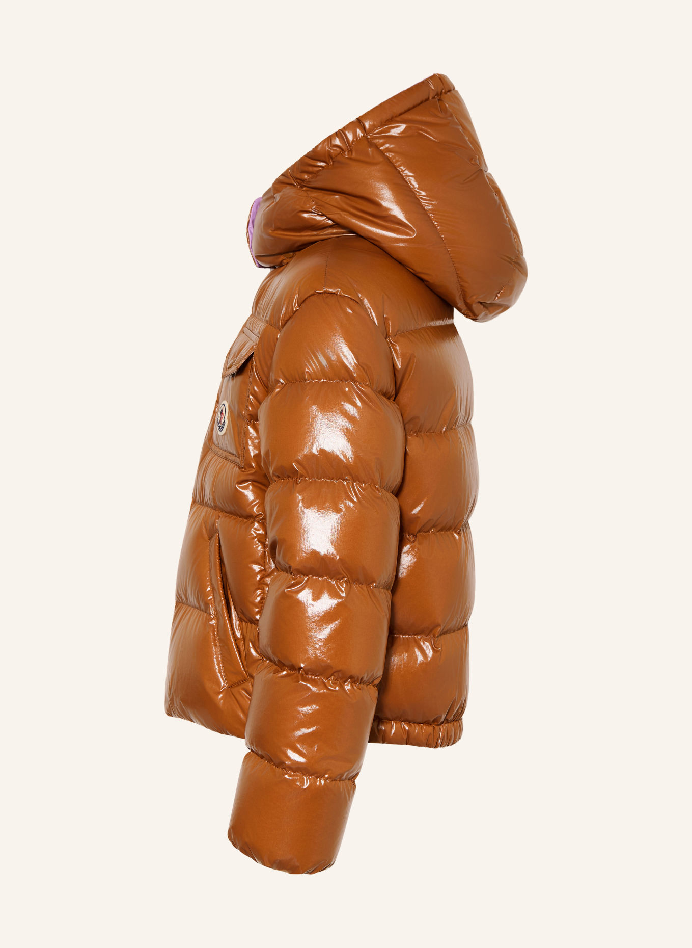 MONCLER enfant Doudoune NEW ANDRO à capuche amovible: MARRON