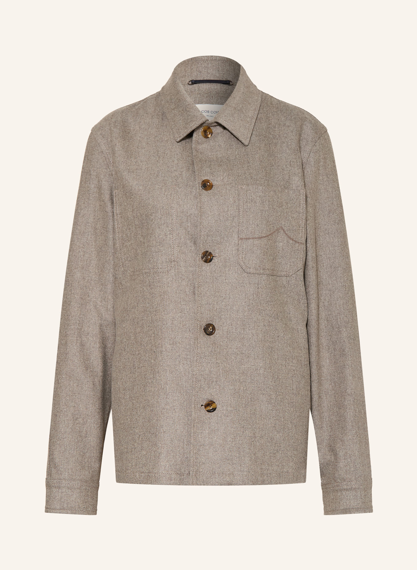 JACOB COHEN Overshirt: TAUPE